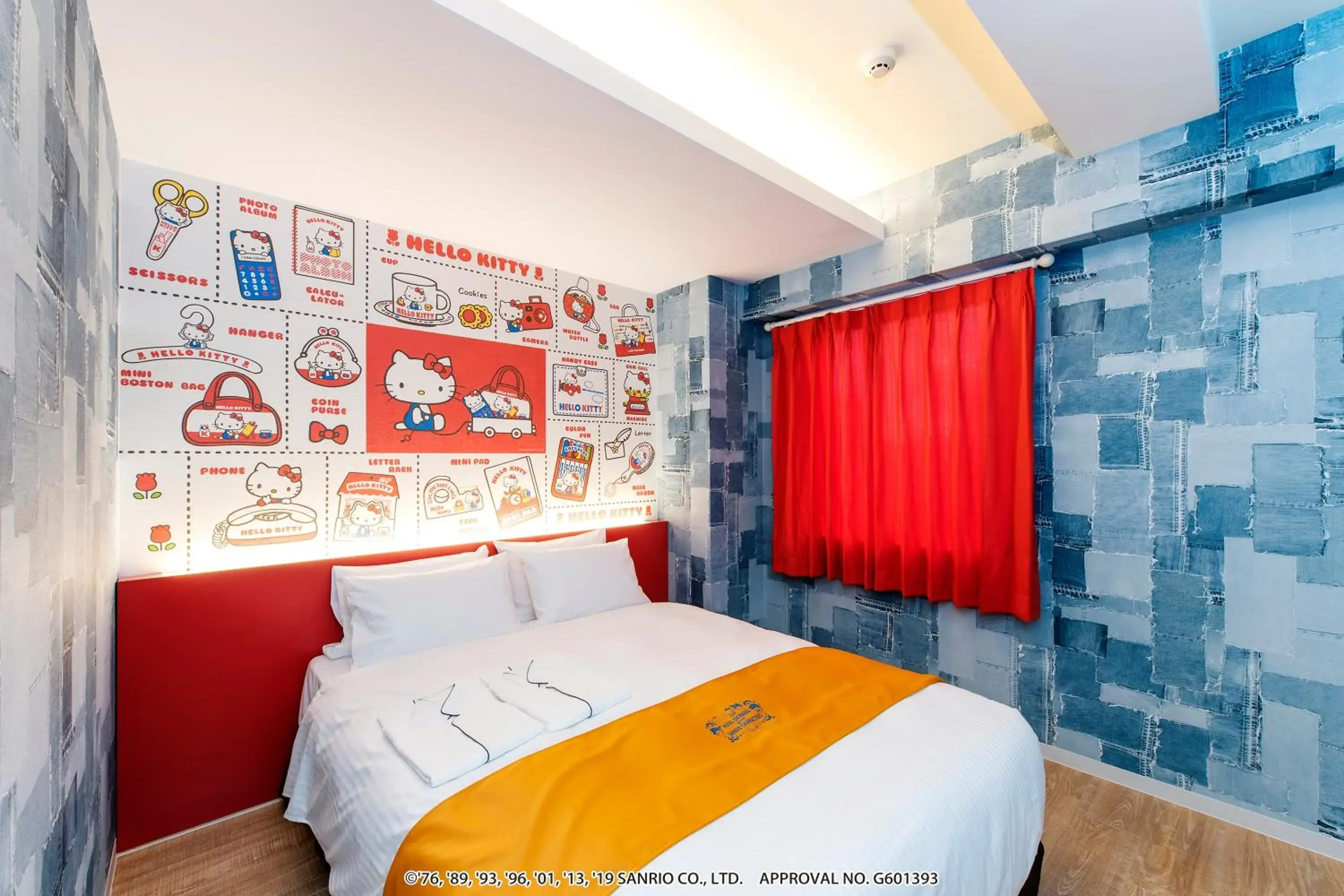 Photo of the whole room, Bed in Hotel Okinawa With Sanrio Characters