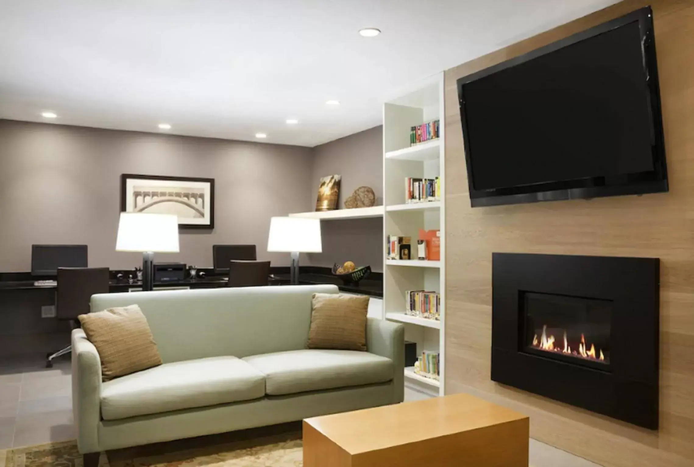 Business facilities, TV/Entertainment Center in Country Inn & Suites by Radisson, Oklahoma City - Bricktown, OK