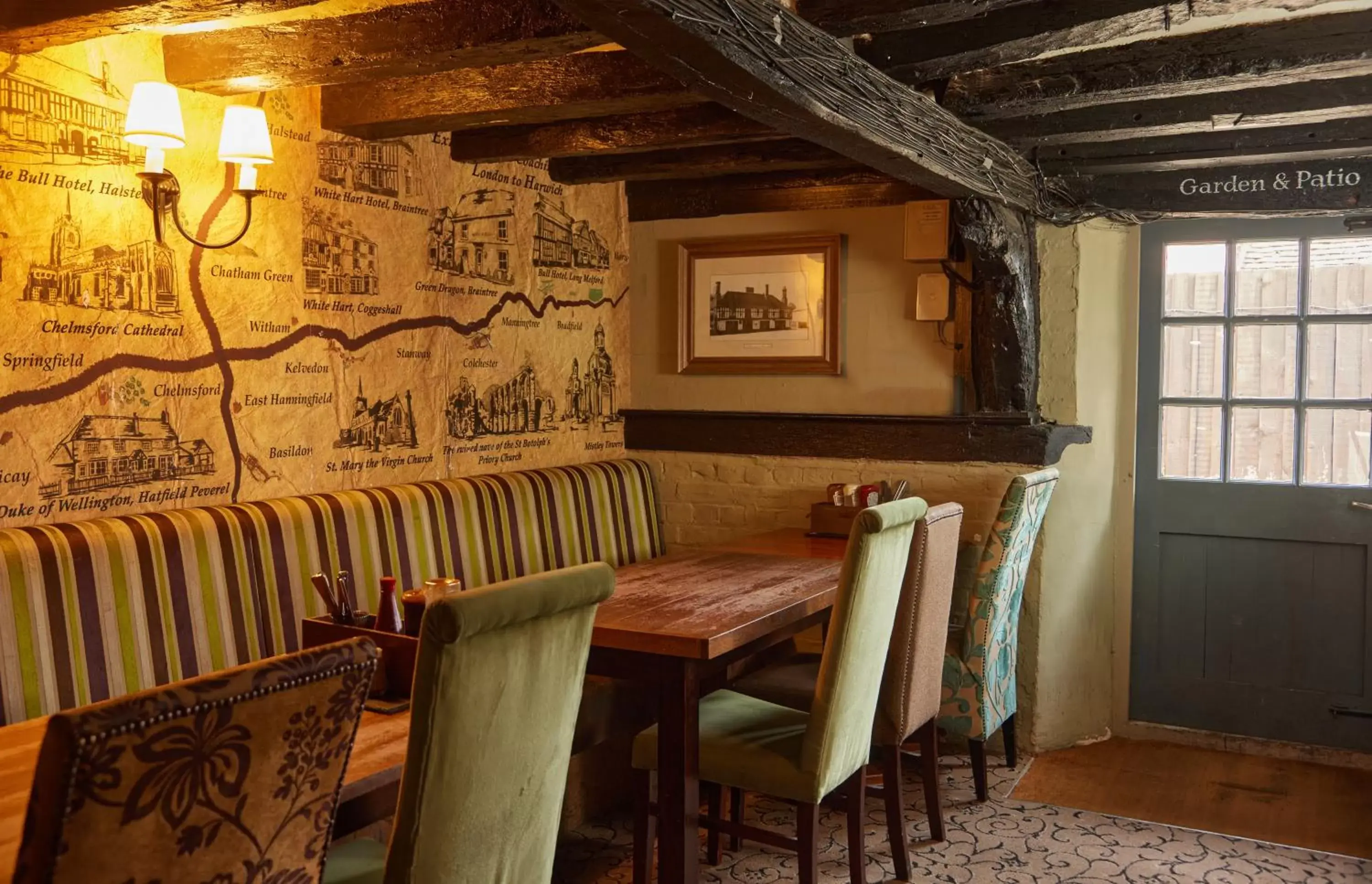 Restaurant/places to eat, Dining Area in Bull Hotel by Greene King Inns