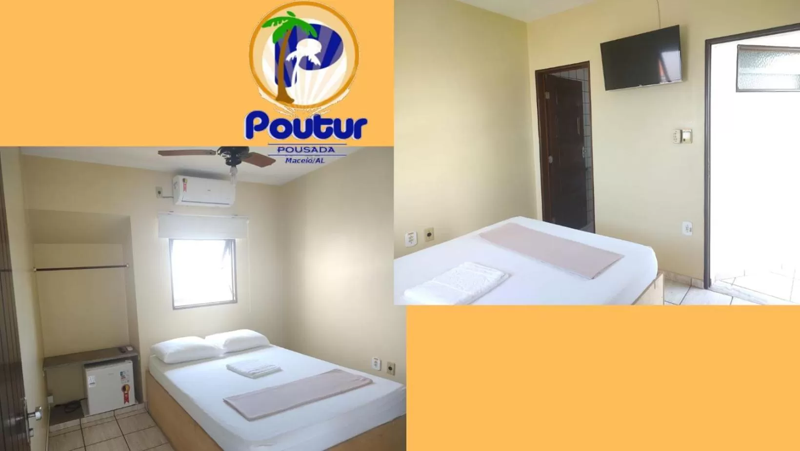 Bed in Poutur Pousada