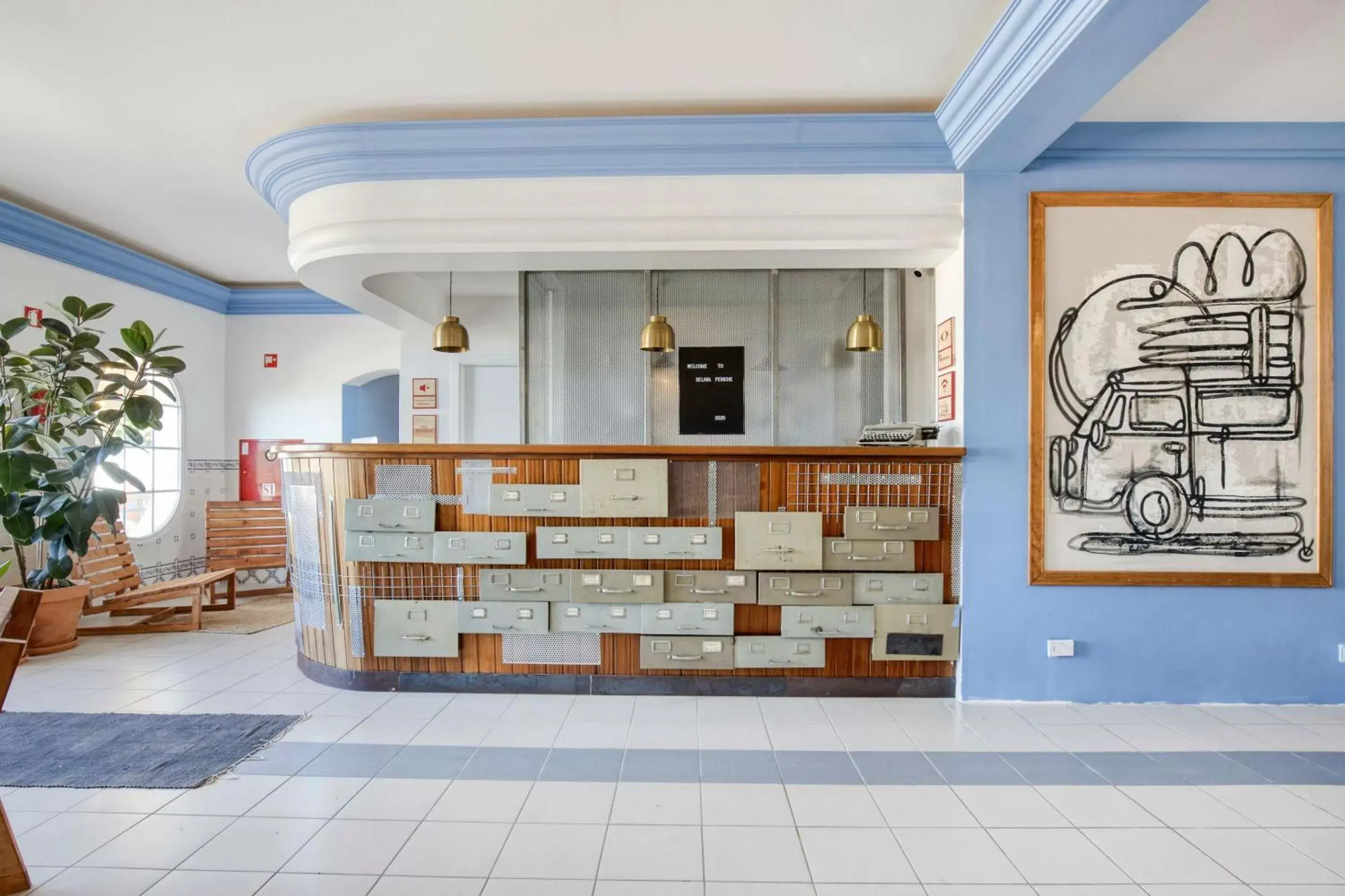 Lobby or reception in Malacuna Peniche Lobby or reception in Malacuna Peniche