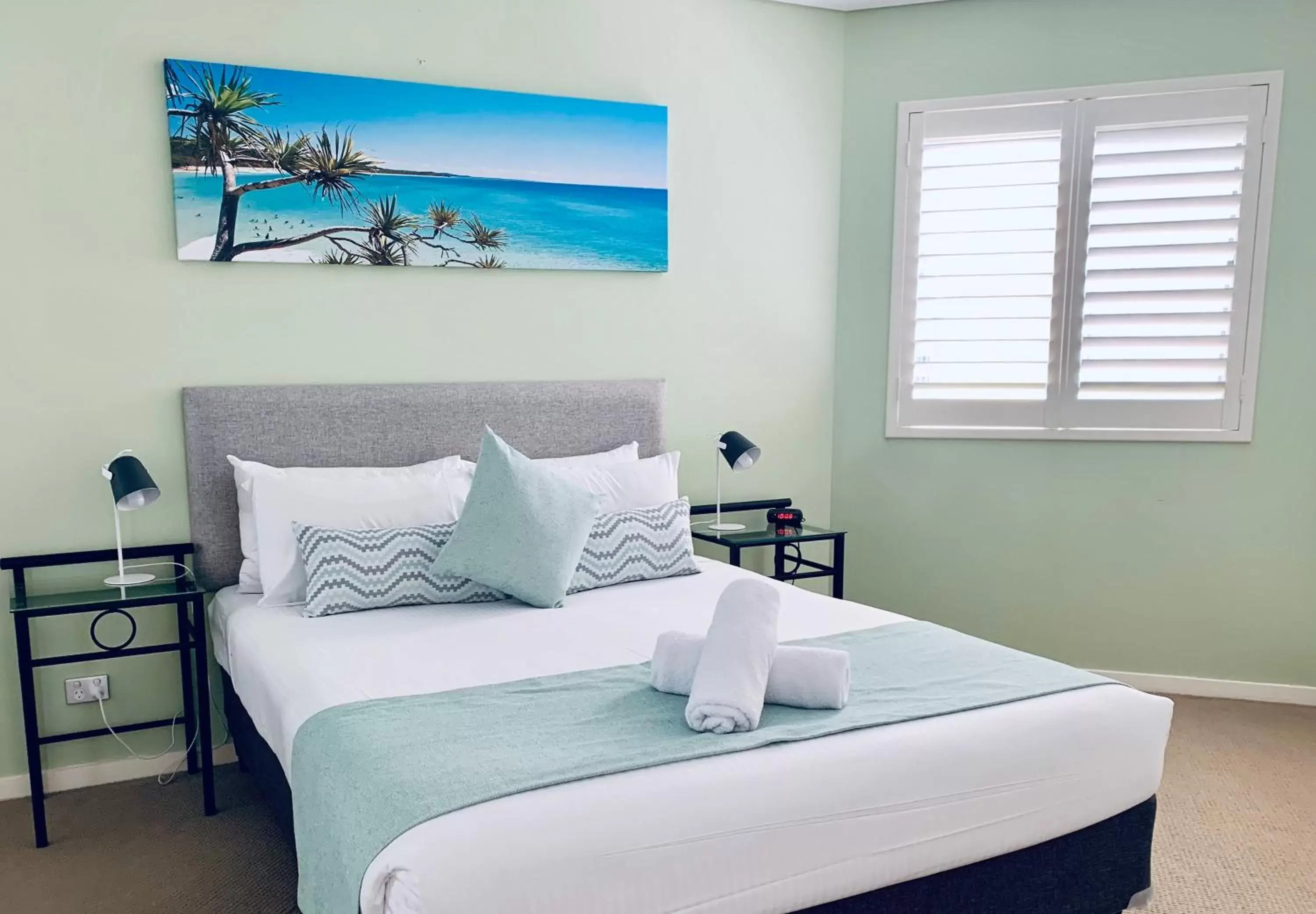 Bed in Ocean Views Resort Caloundra