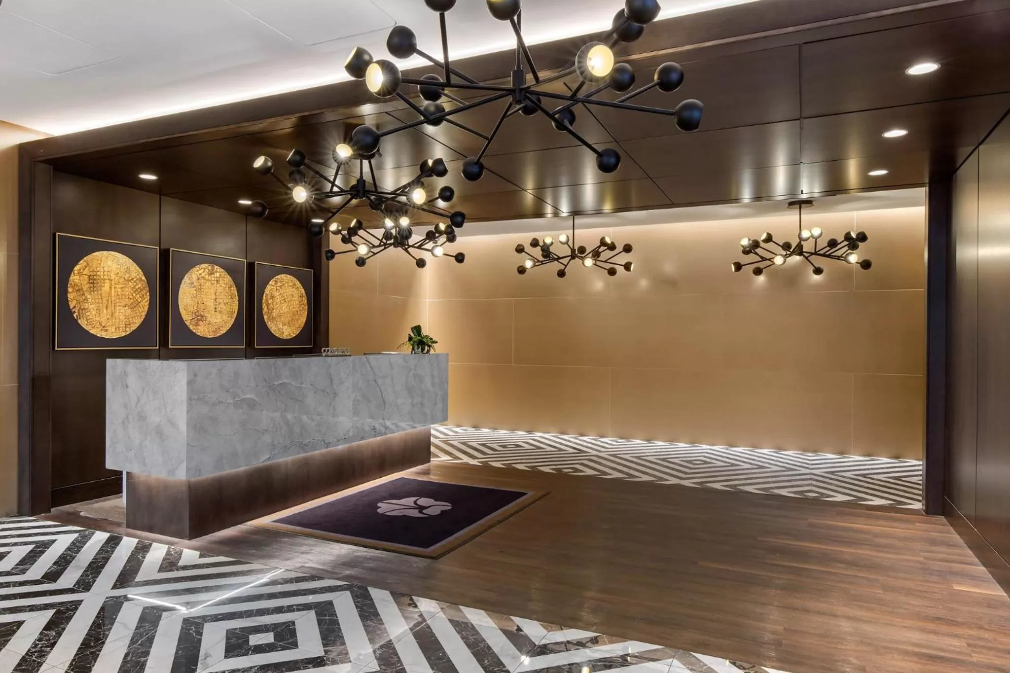 Lobby or reception in Omni Charlotte Hotel