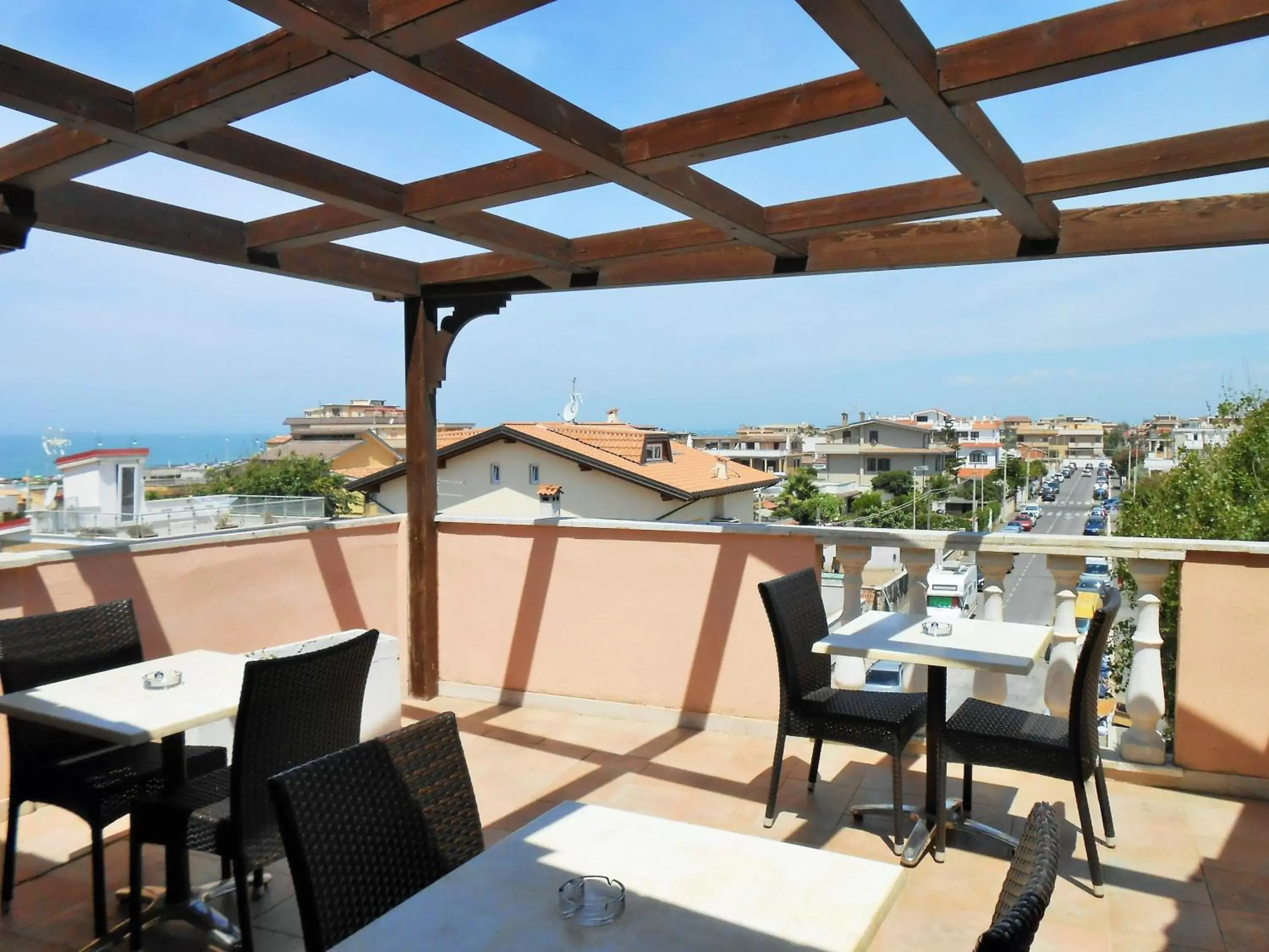 View (from property/room), Restaurant/Places to Eat in Hotel Riviera Fiumicino