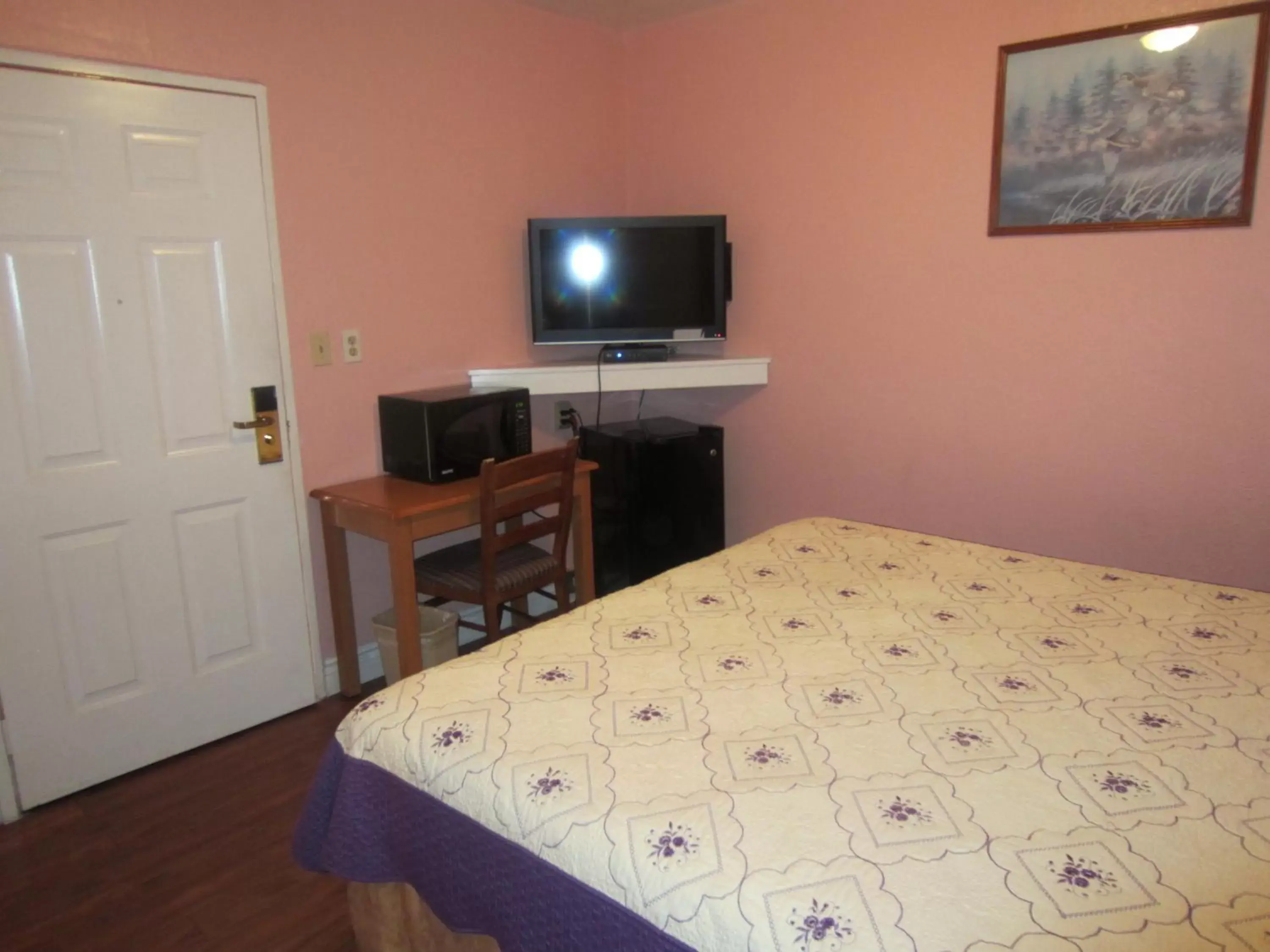 Bedroom, TV/Entertainment Center in Travel Eagle Inn Motel