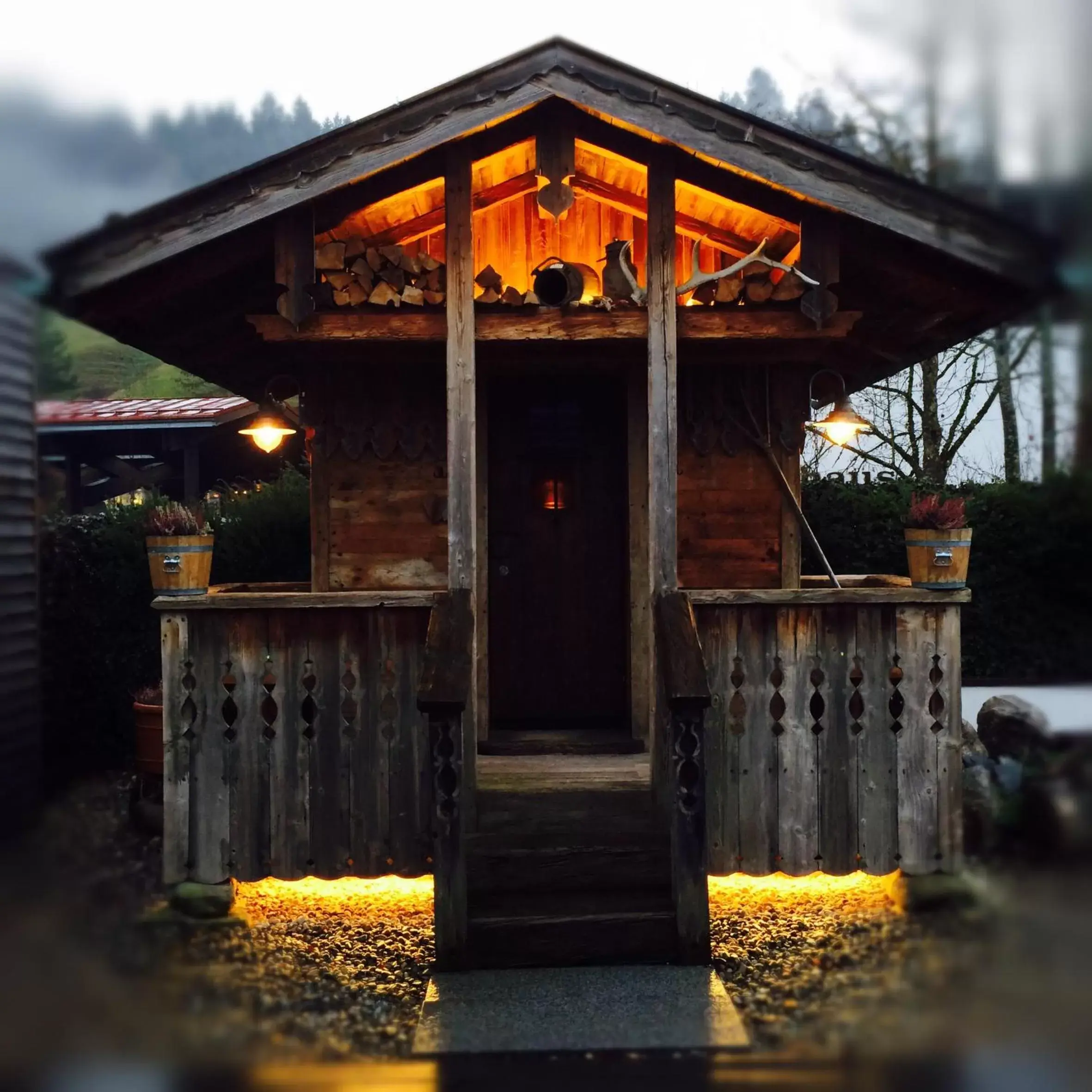 Sauna in Lindner Hotel Oberstaufen Parkhotel, part of JdV by Hyatt