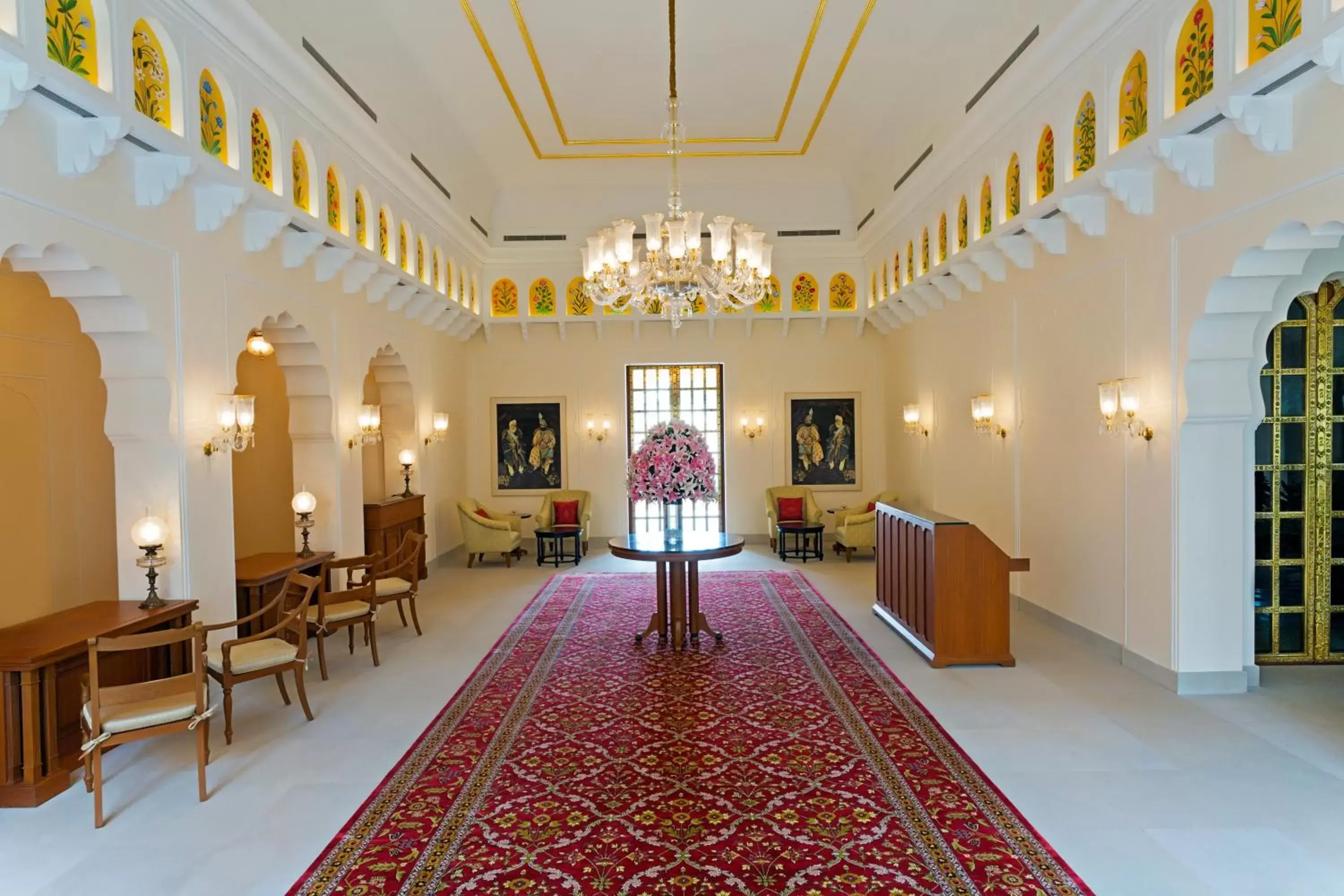 Lobby or reception in The Oberoi Sukhvilas Spa Resort, New Chandigarh Lobby or reception in The Oberoi Sukhvilas Spa Resort, New Chandigarh