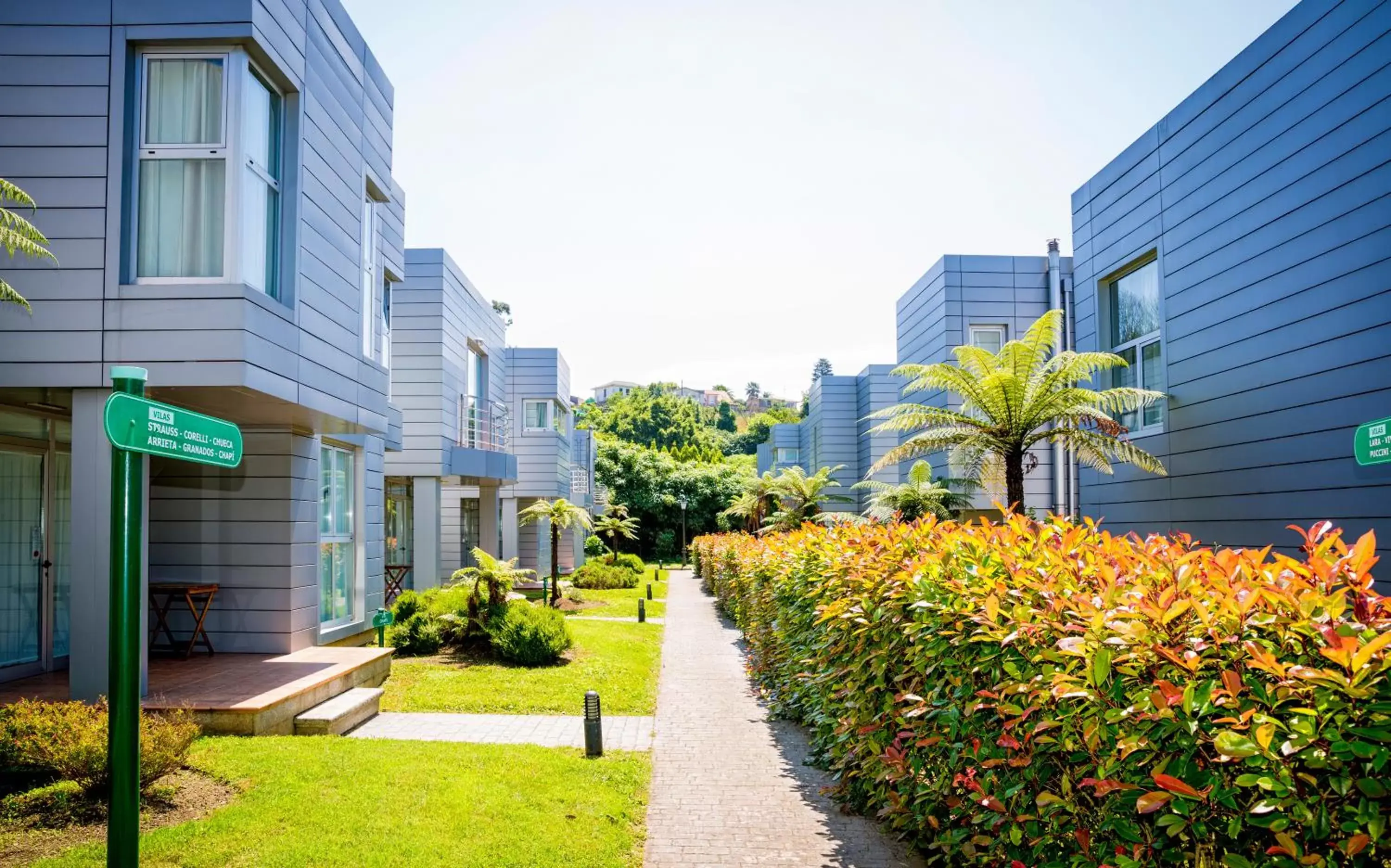 Garden view in Pazo do Rio Garden view in Pazo do Rio