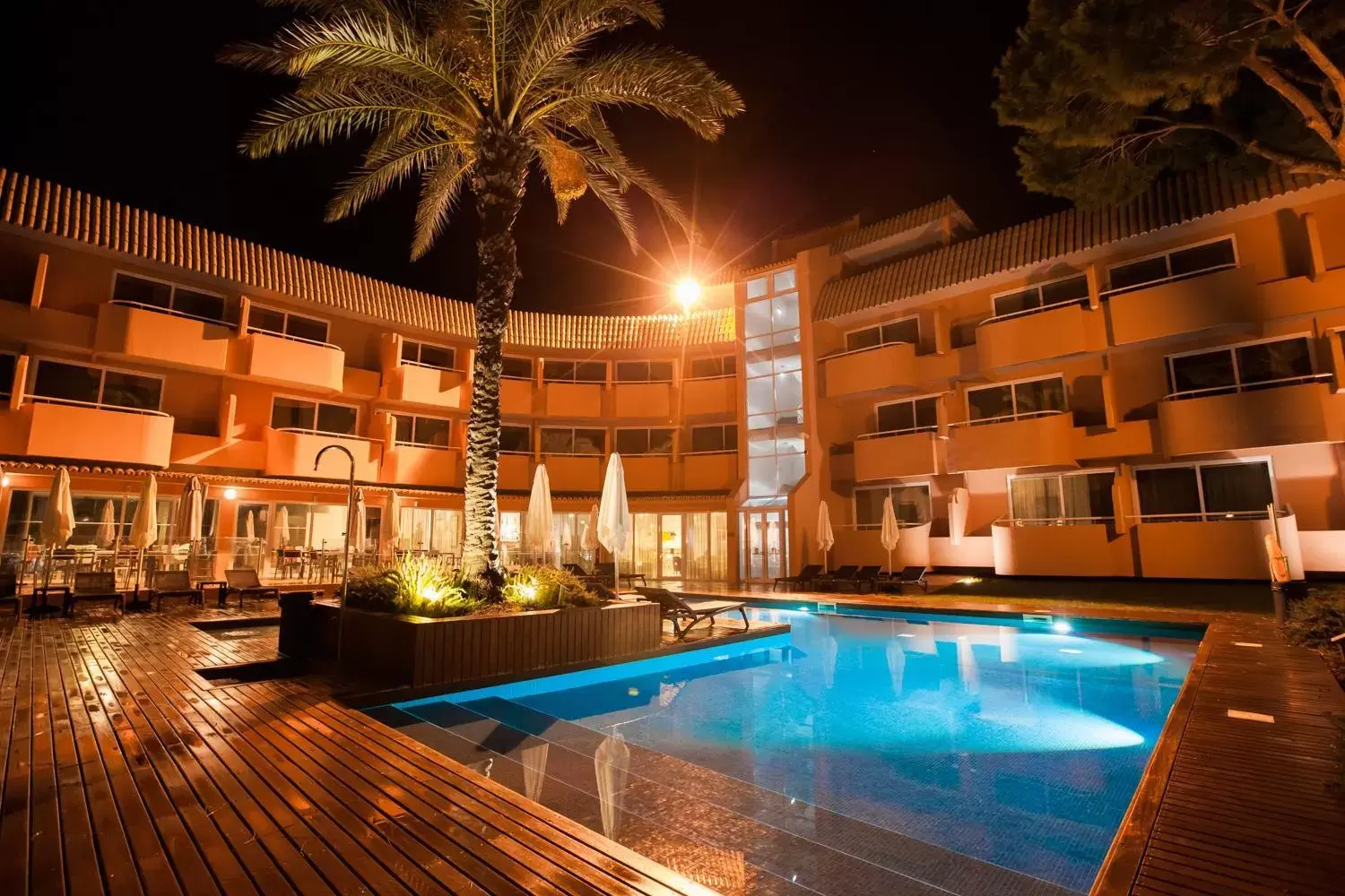Night, Swimming Pool in Vilamoura Garden Hotel