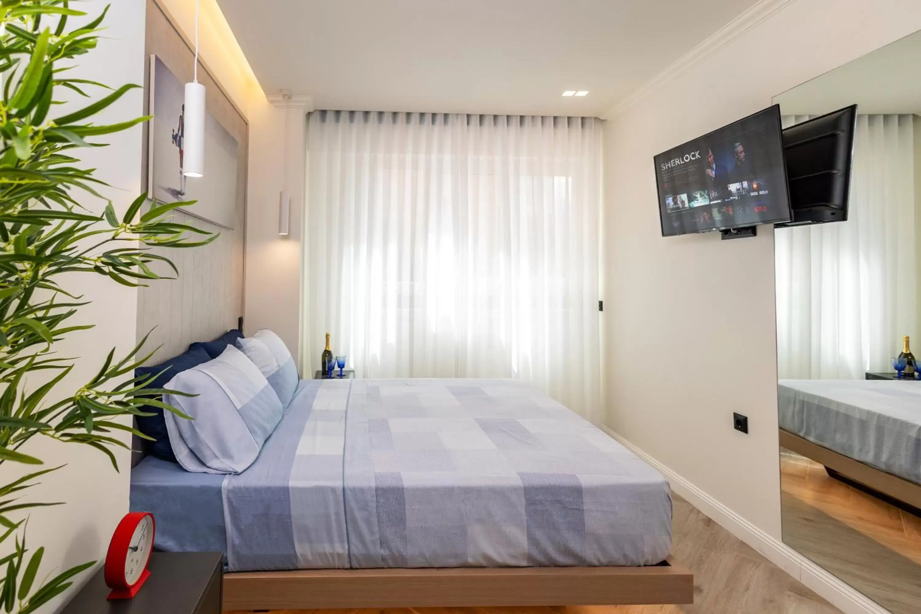 Bedroom, Bed in Triple A @ Trendy Psiri - Art & Nightlife