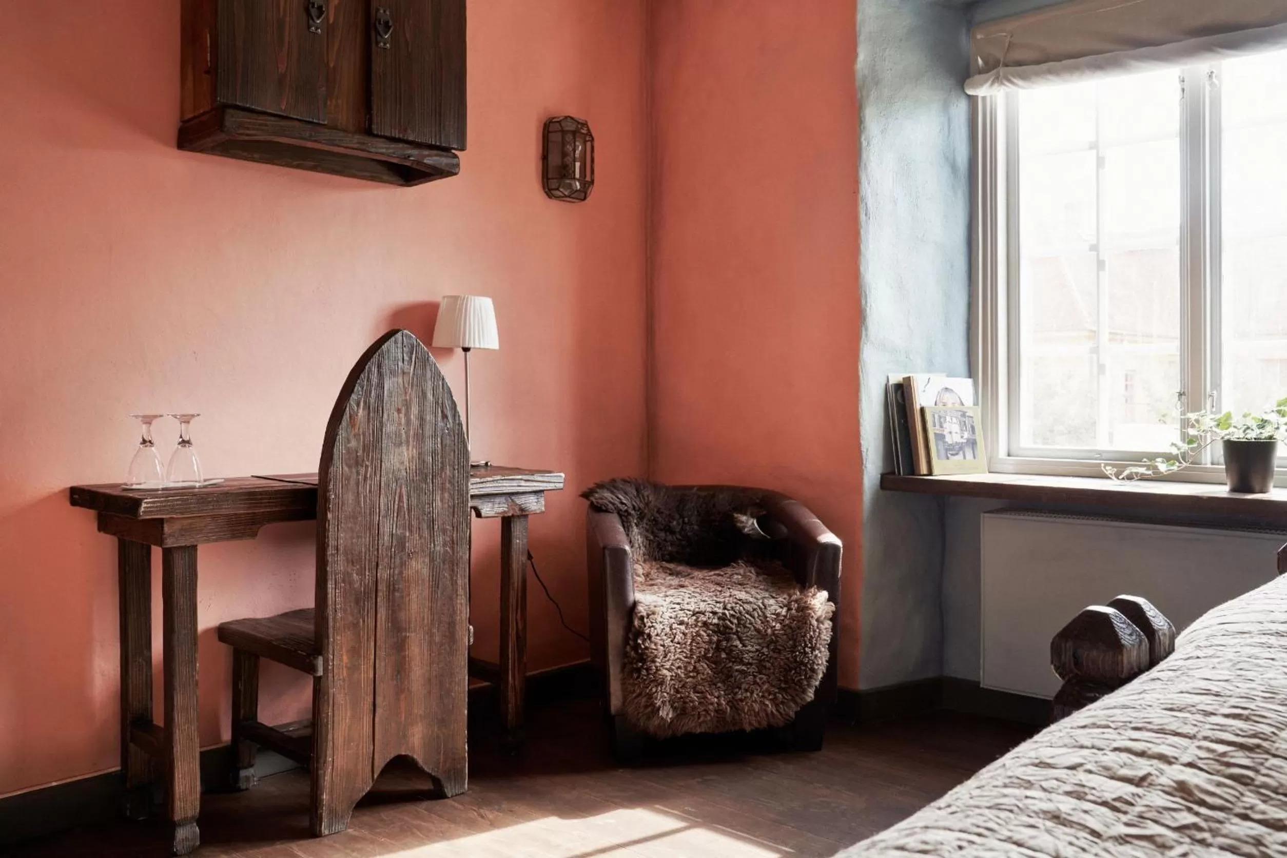 Photo of the whole room, Bed in Hotel Helgeand Wisby