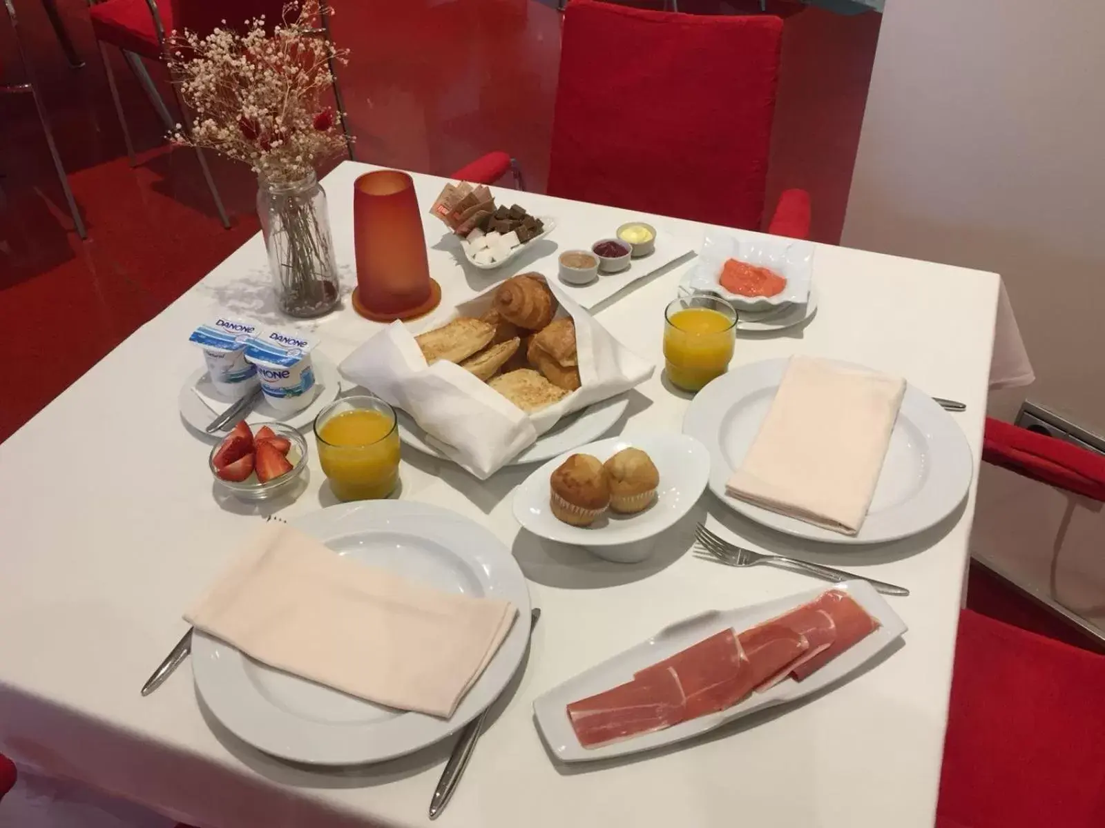 Food close-up, Breakfast in Hotel Palacio Garvey