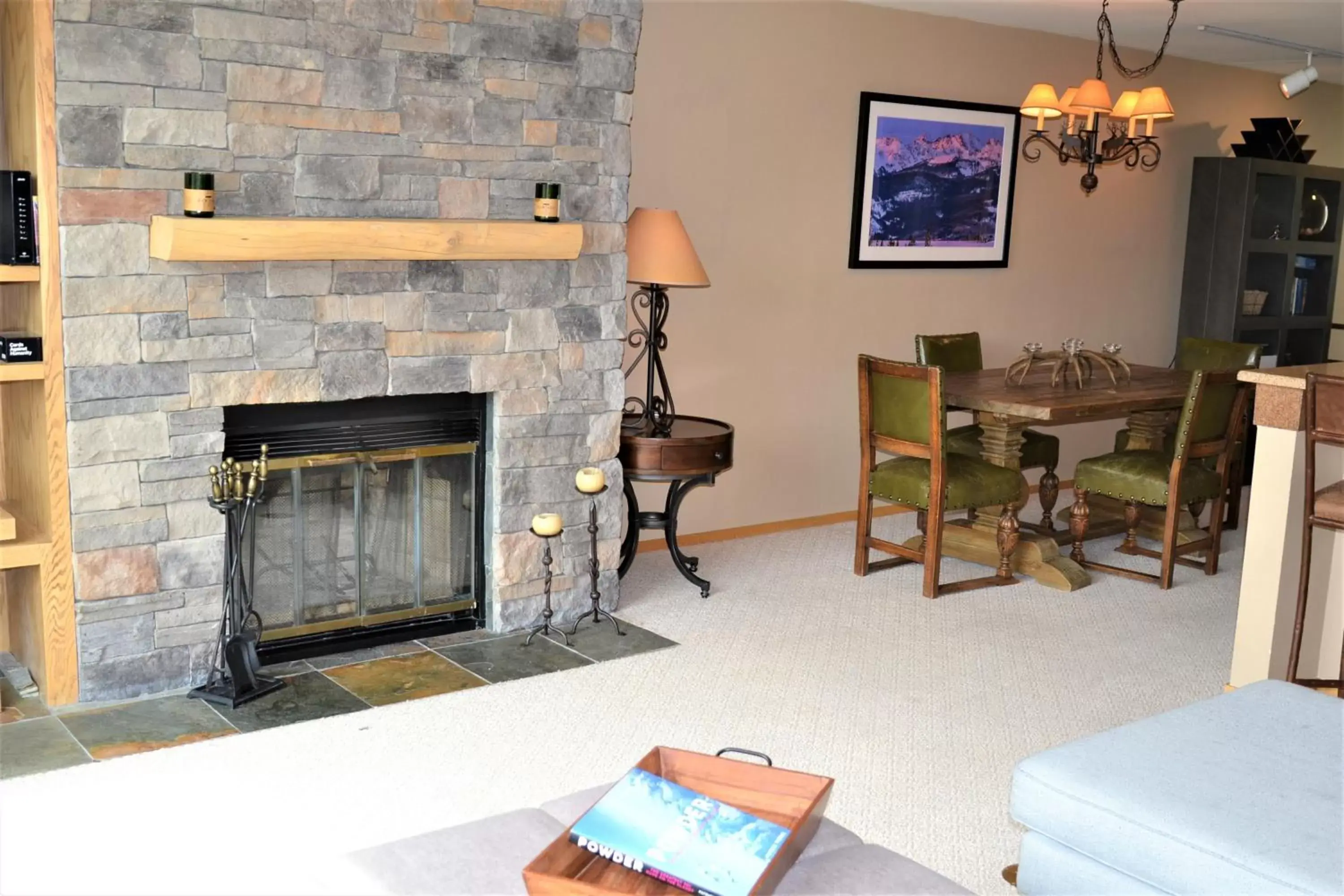 Seating area in Simba Run Vail Condominiums