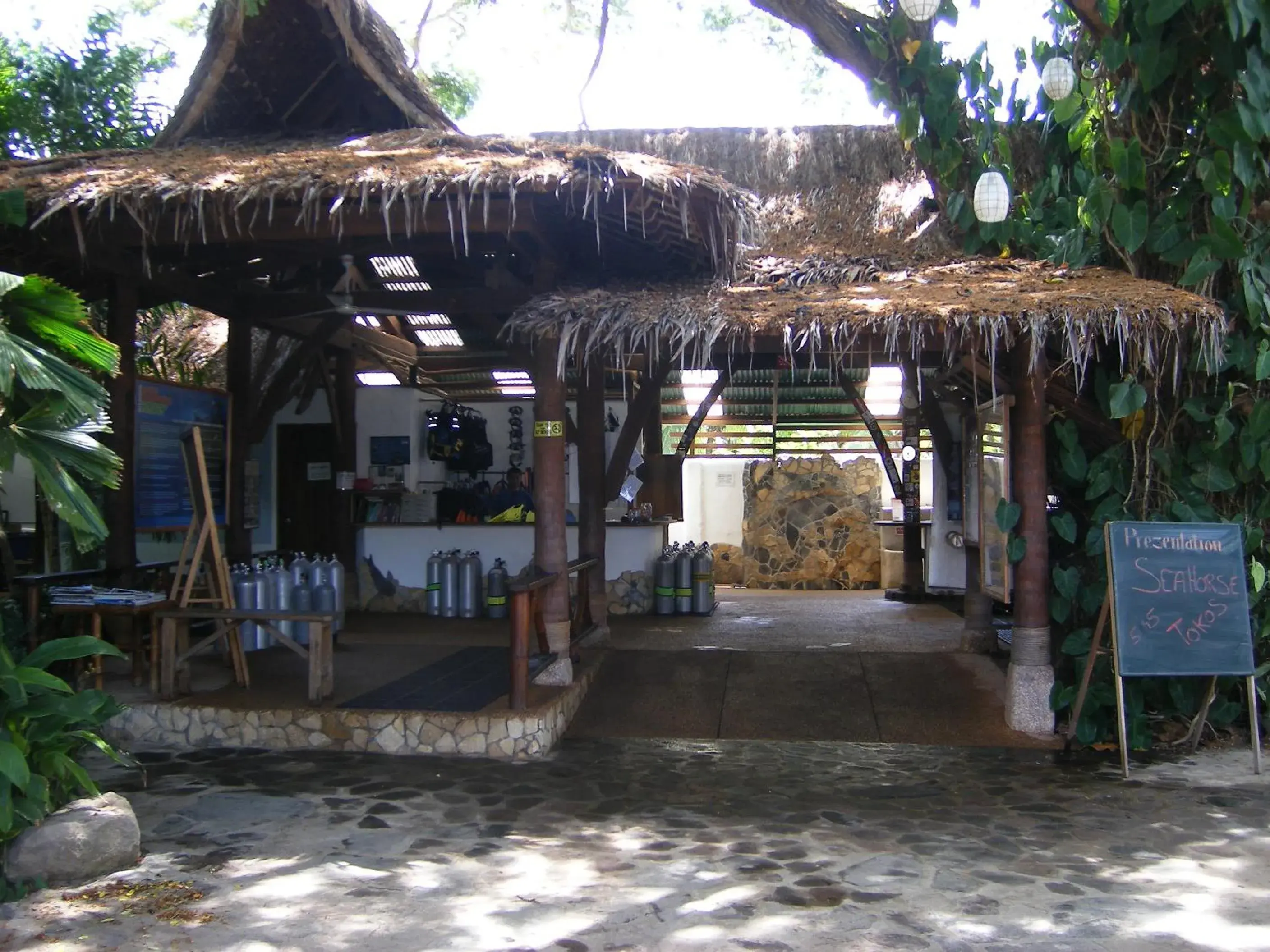 Facade/entrance in Atlantis Dive Resort Dumaguete