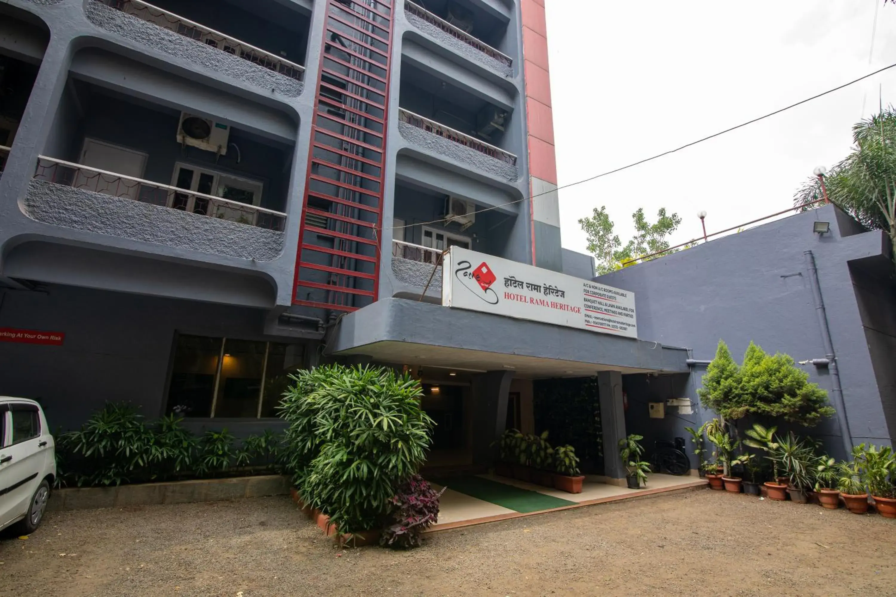 View (from property/room), Property Building in Hotel Rama Heritage