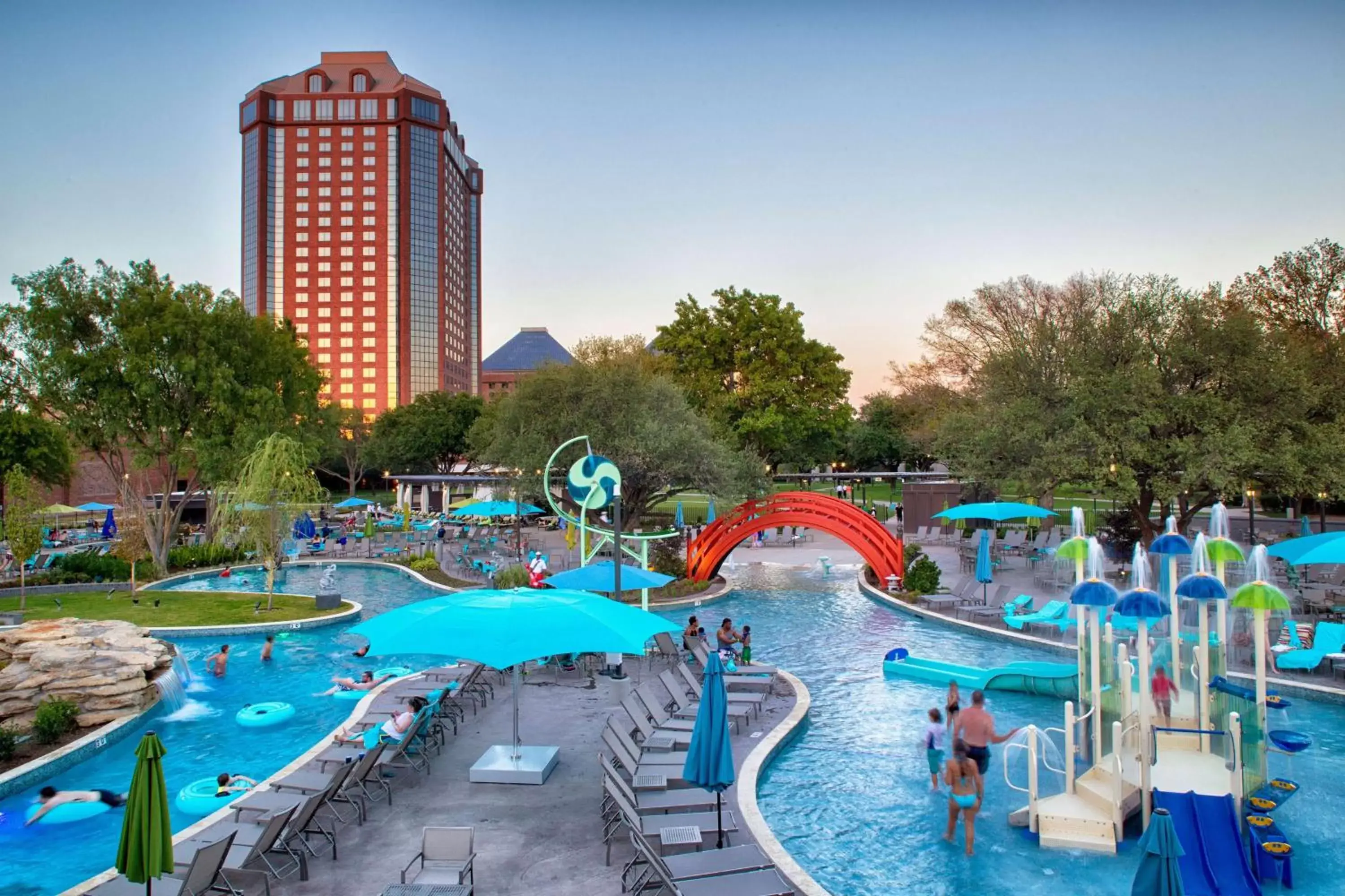 Pool View in Hilton Anatole