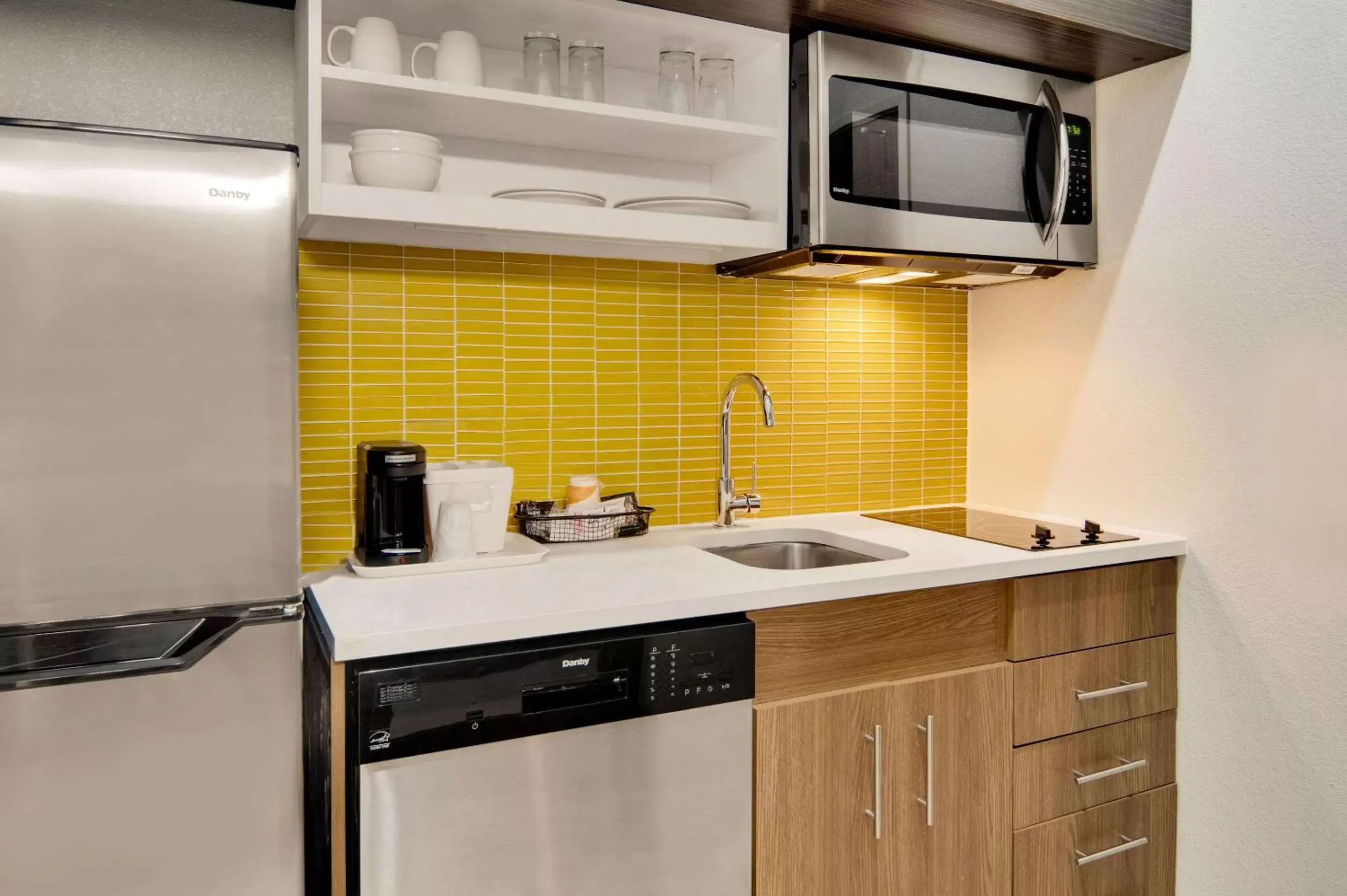Bedroom, Kitchen/Kitchenette in MainStay Suites Dallas Northwest - Irving