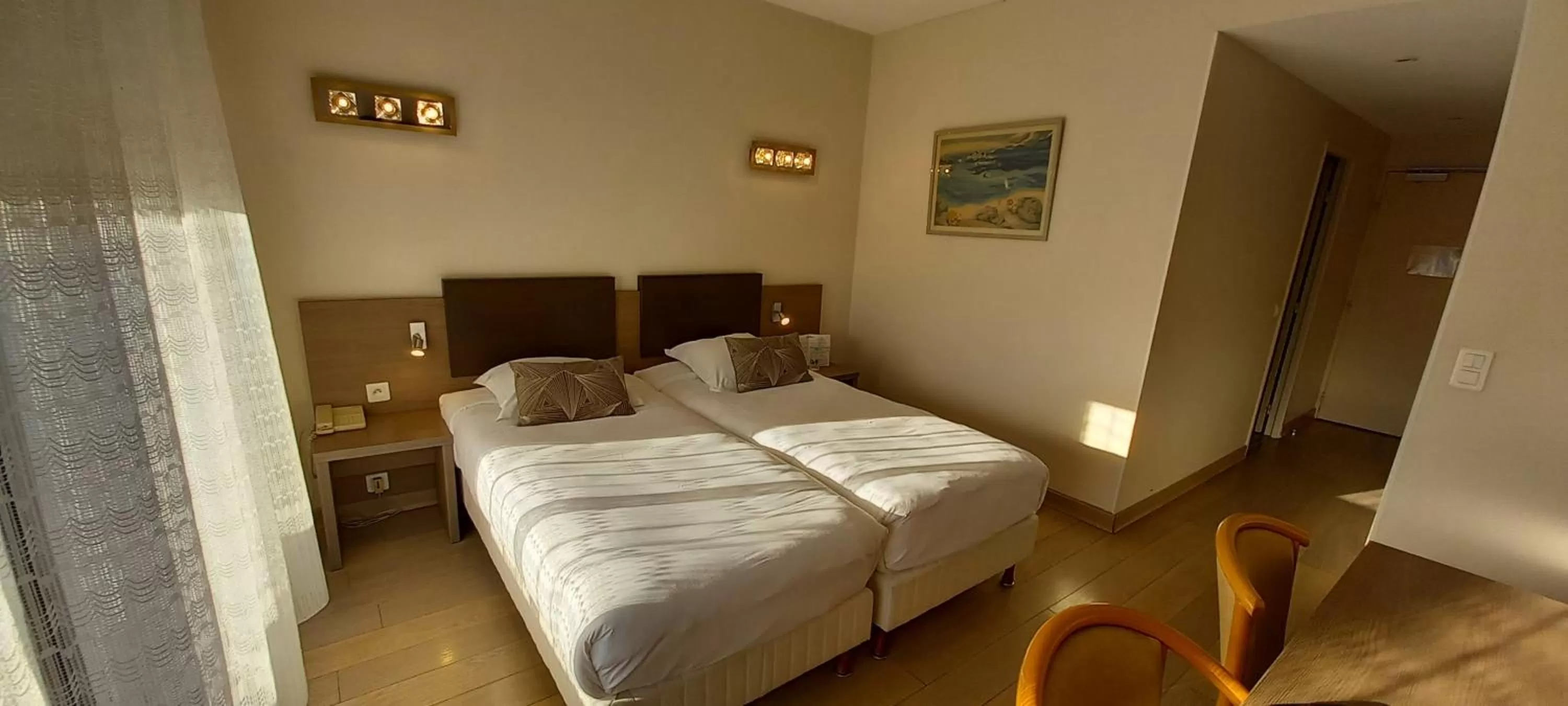 Bed in Hotel Poretta