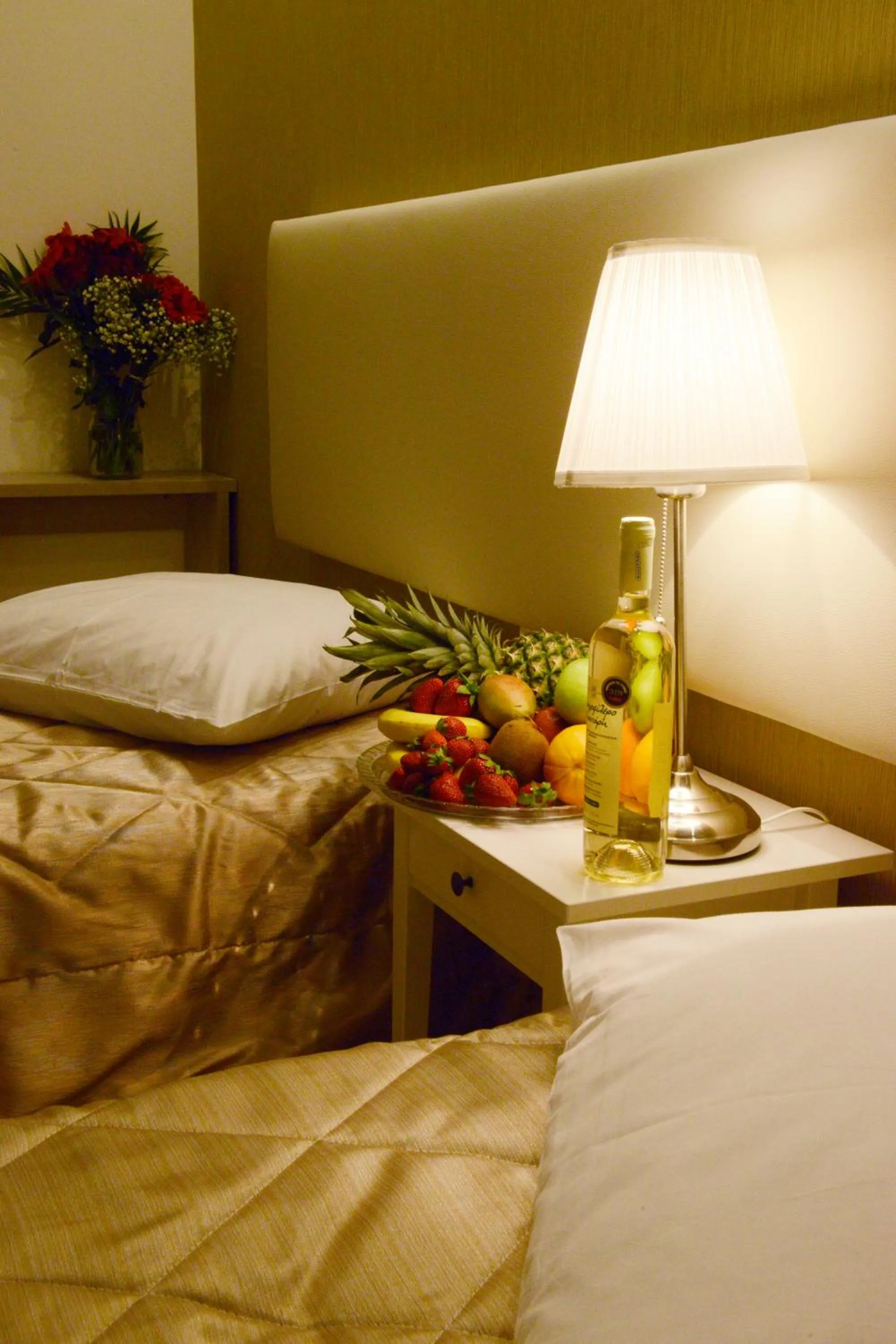 Decorative detail, Bed in Phidias Hotel