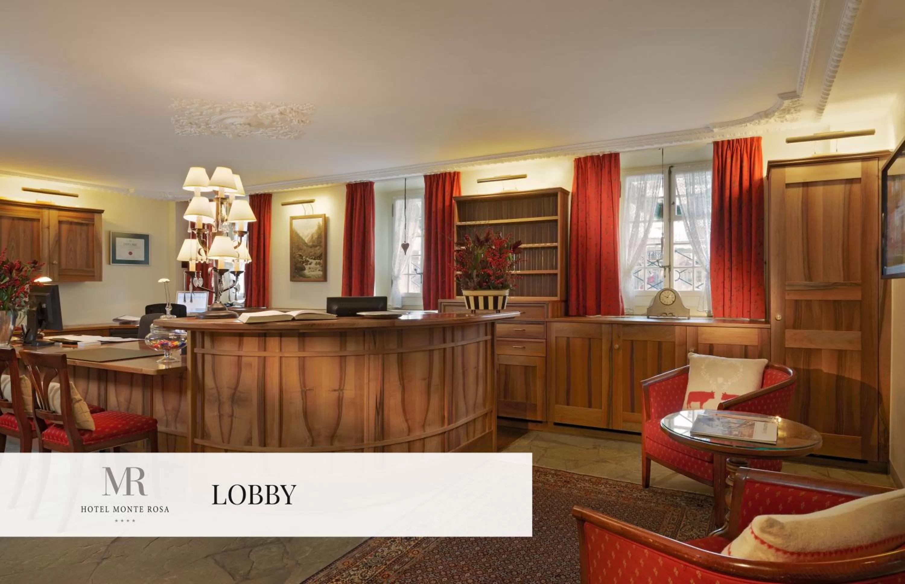 Lobby or reception in Monte Rosa Boutique Hotel