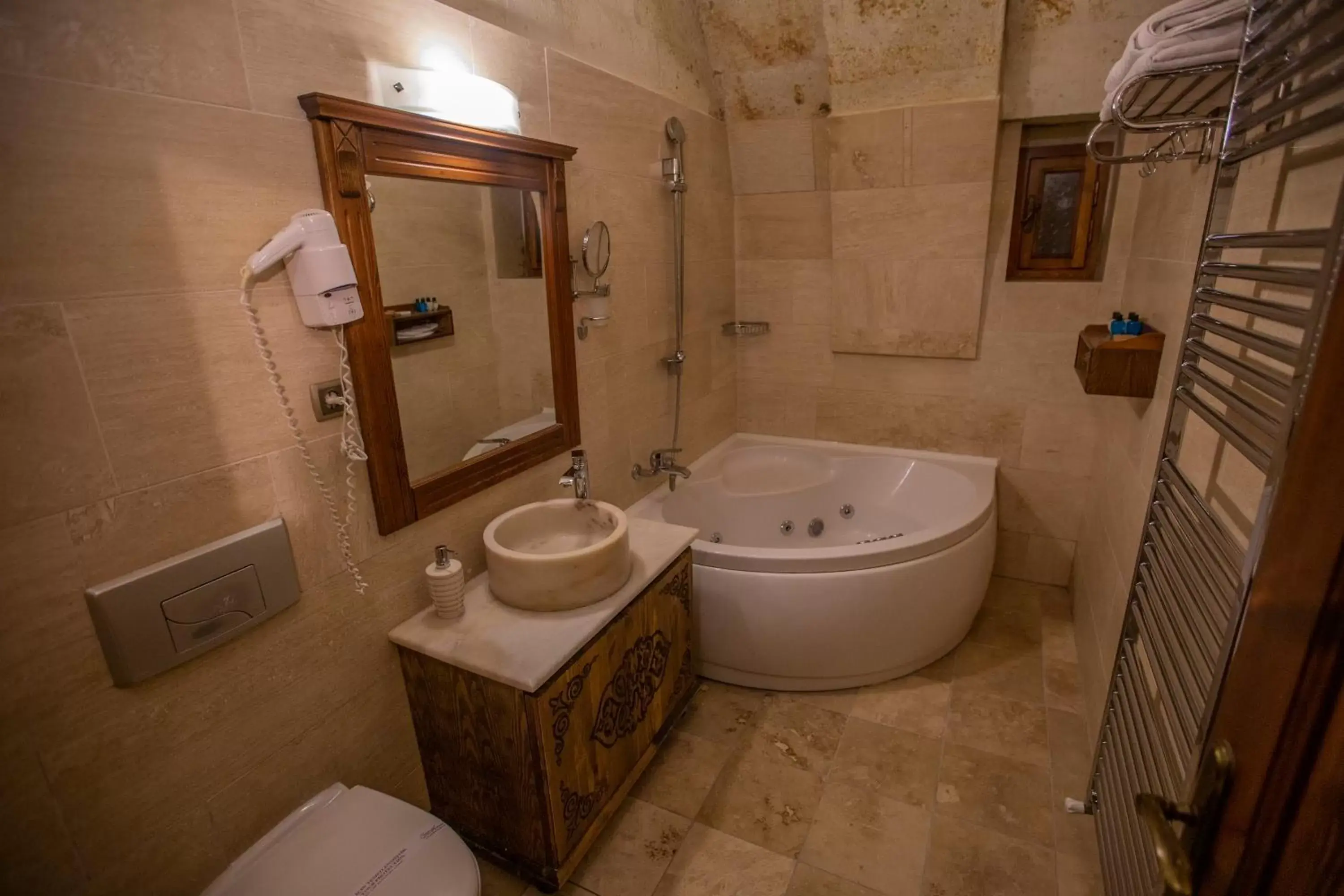 Bathroom in Stone House Cave Hotel