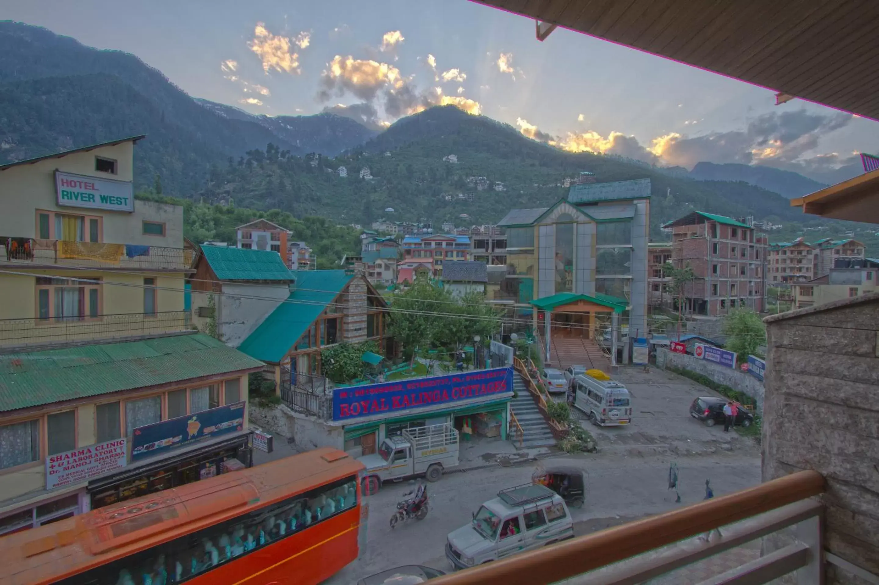 Street view in Sarthak Regency ,Rangri ,Manali