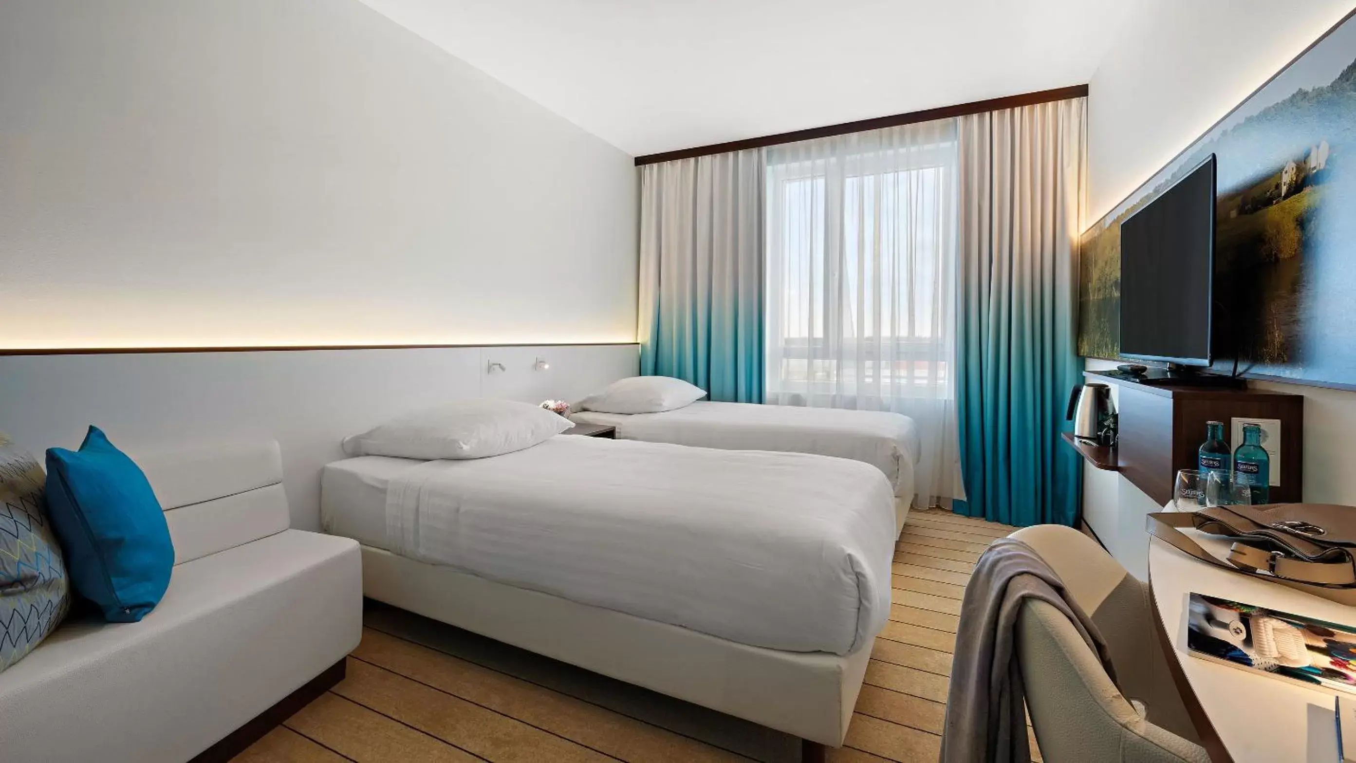 Photo of the whole room, Bed in Styles Hotel Frankfurt Airport