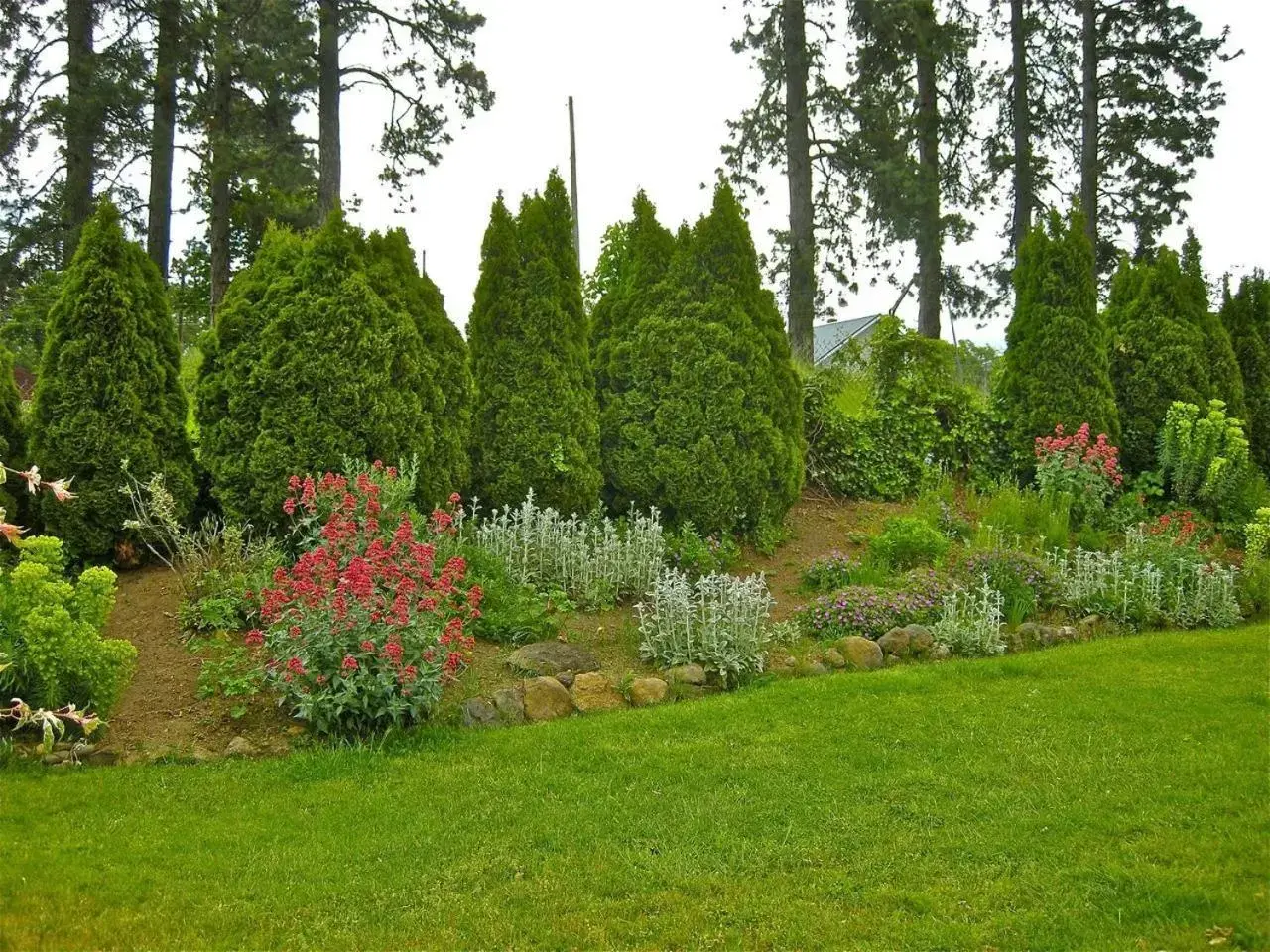 Area and facilities, Garden in Sunset Motel Hood River