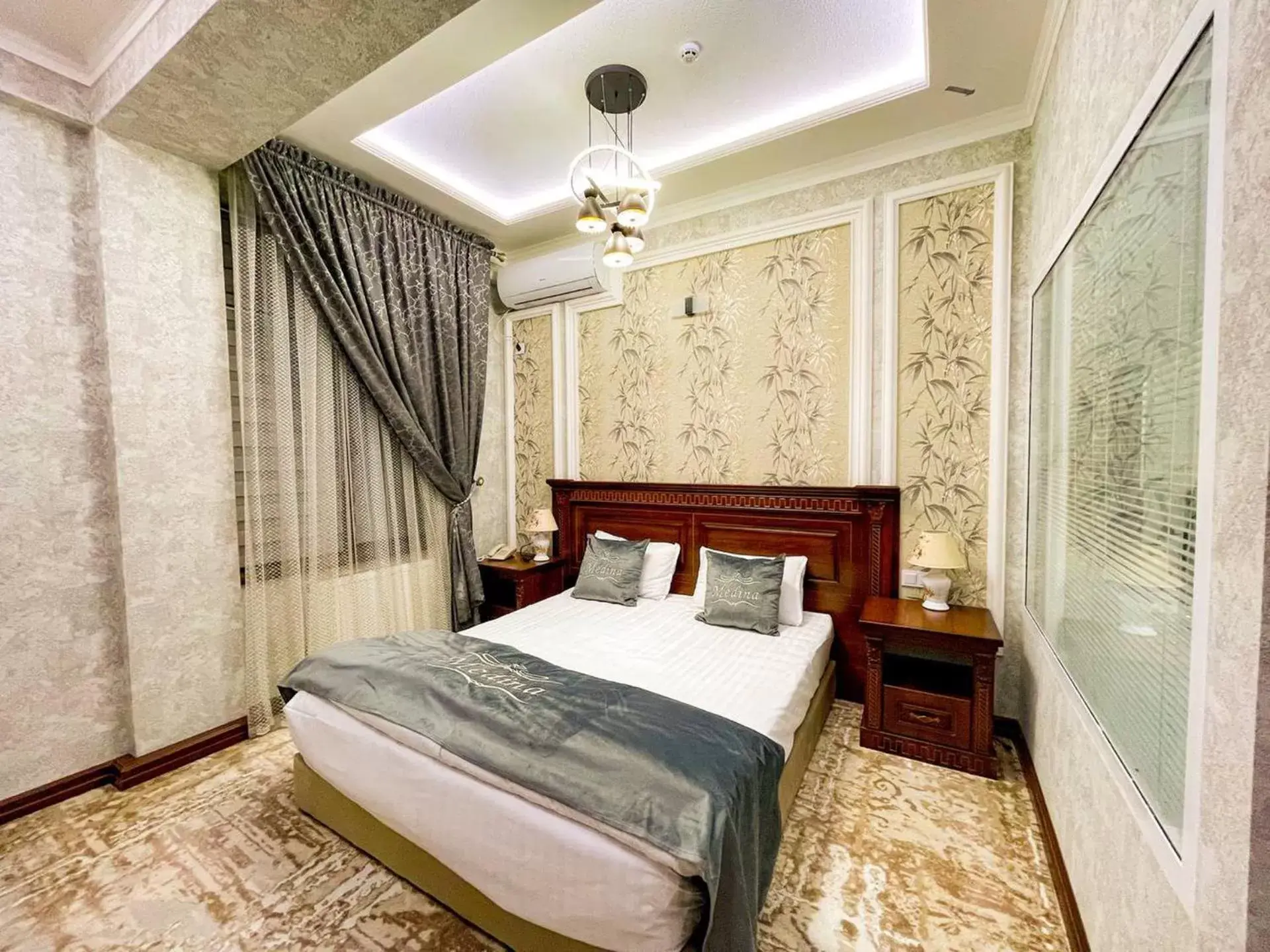 Bed in Medina Hotel Samarkand