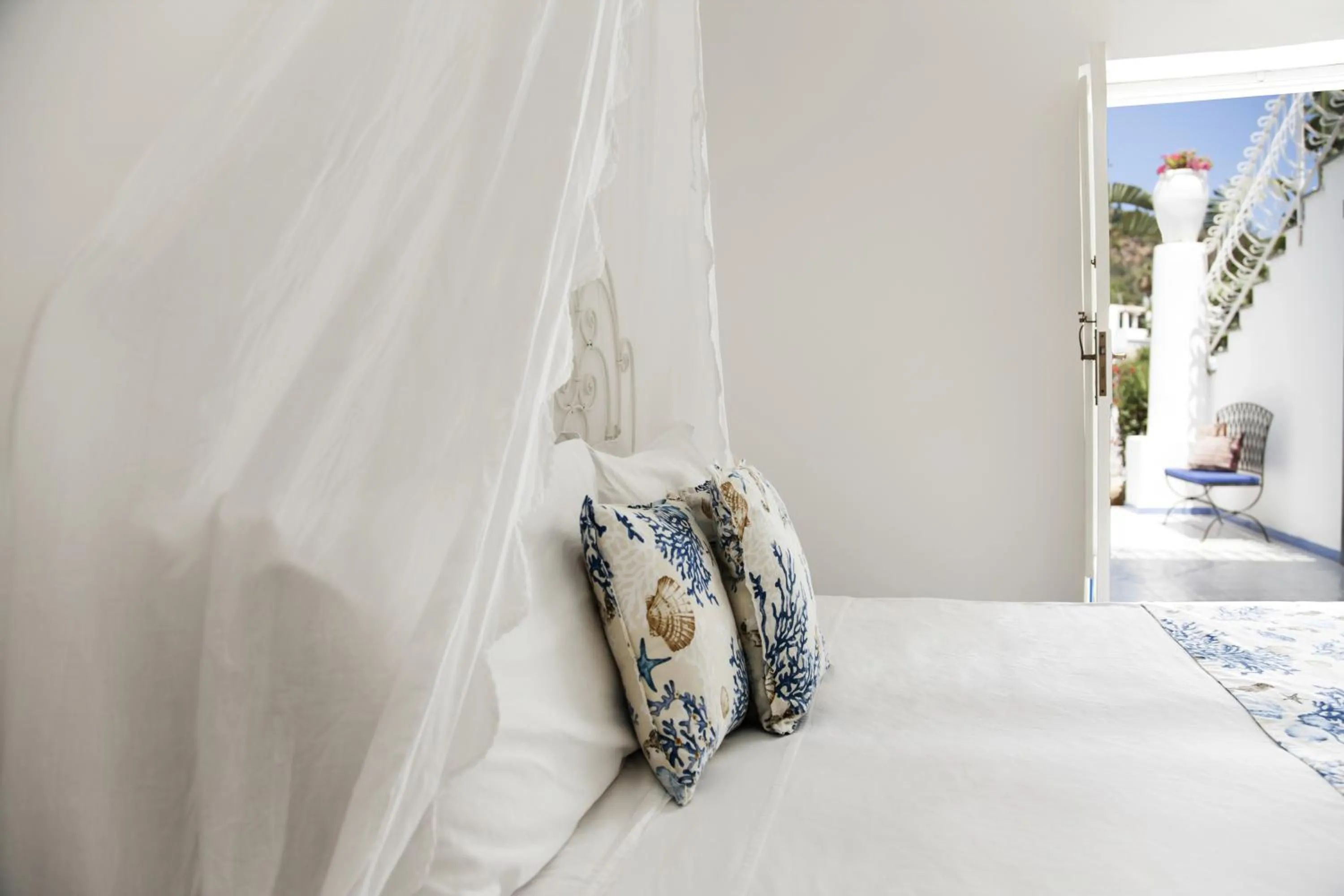 Bed in Hotel Lisca Bianca