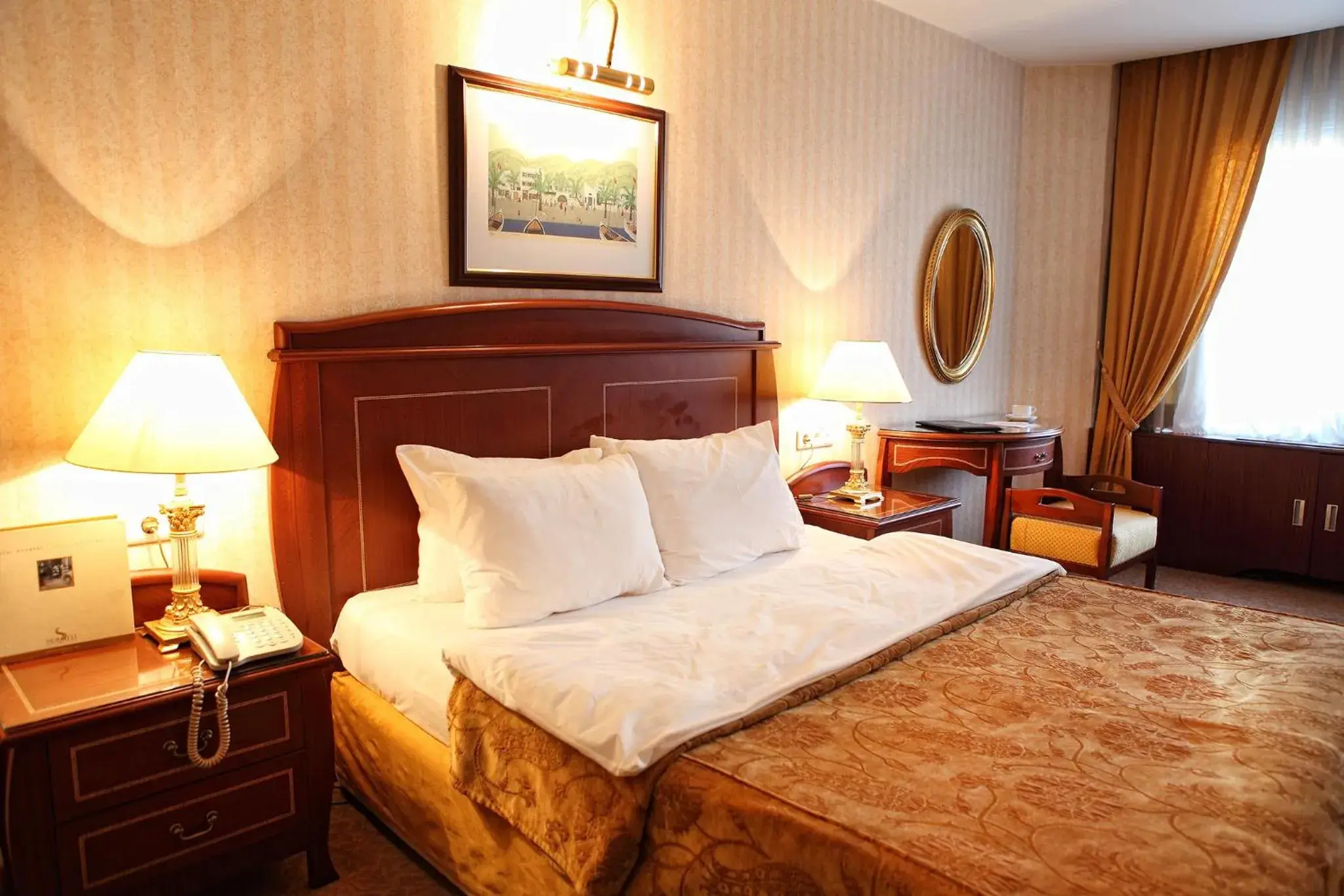 Bed in Surmeli Adana Hotel