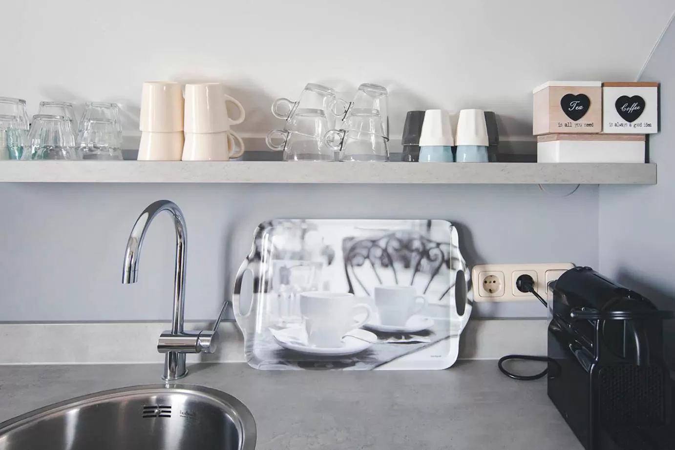 Kitchen or kitchenette in Bed and Breakfast Bedstay op 8