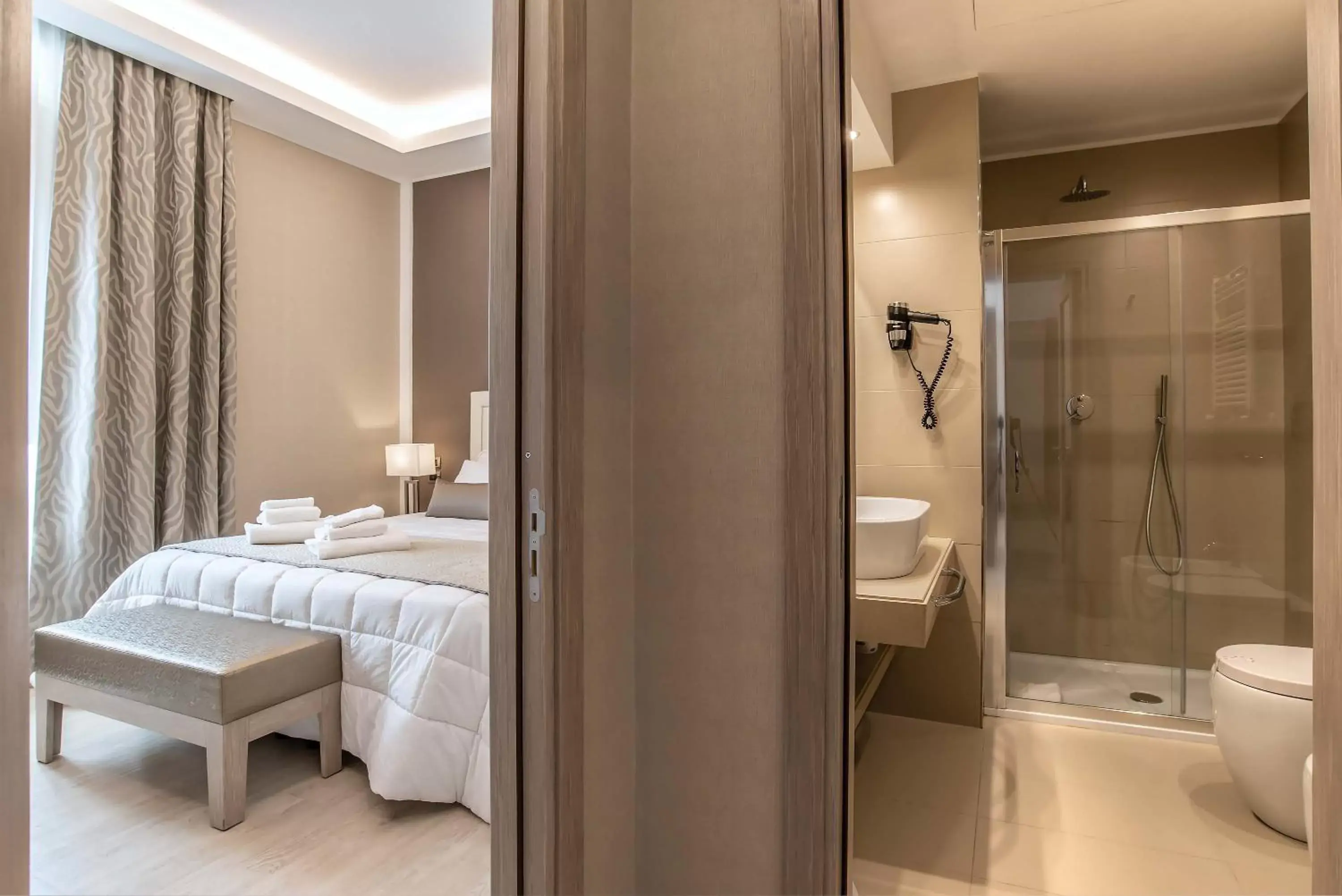 Photo of the whole room, Bathroom in Hotel Genova