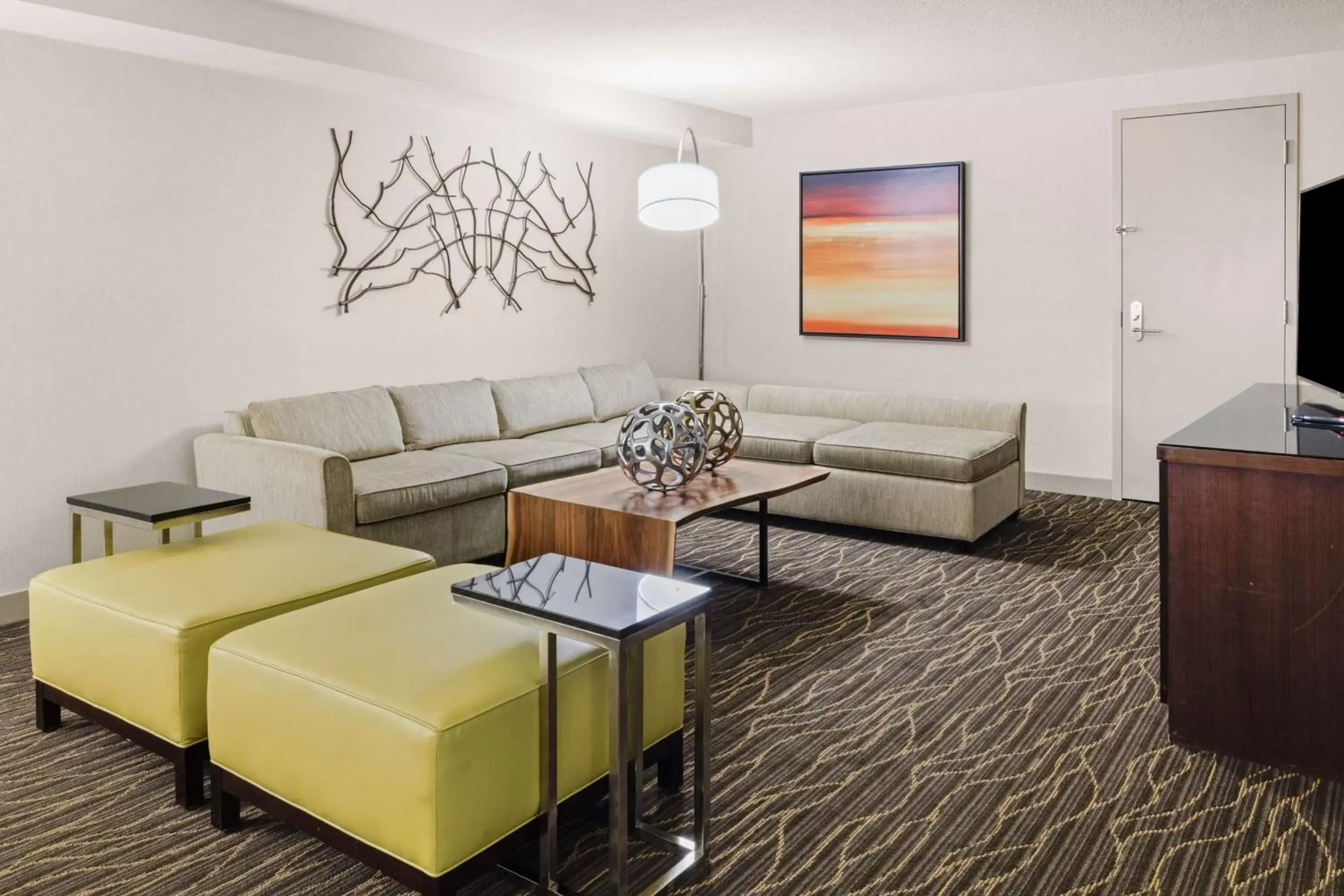 Living room, Seating Area in Hilton Salt Lake City Center