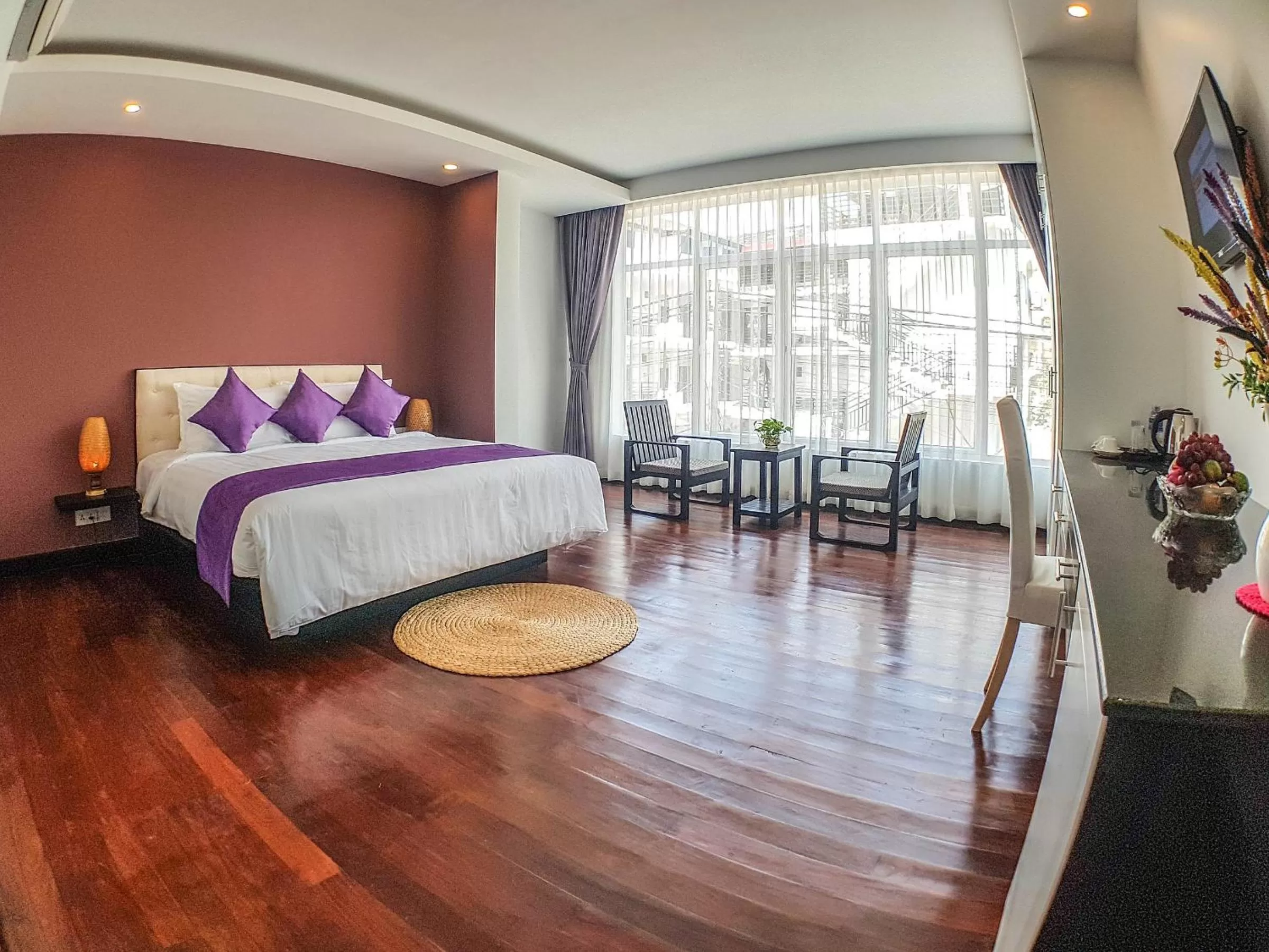 View (from property/room), Bed in Flex Urban Family Villa Hotel