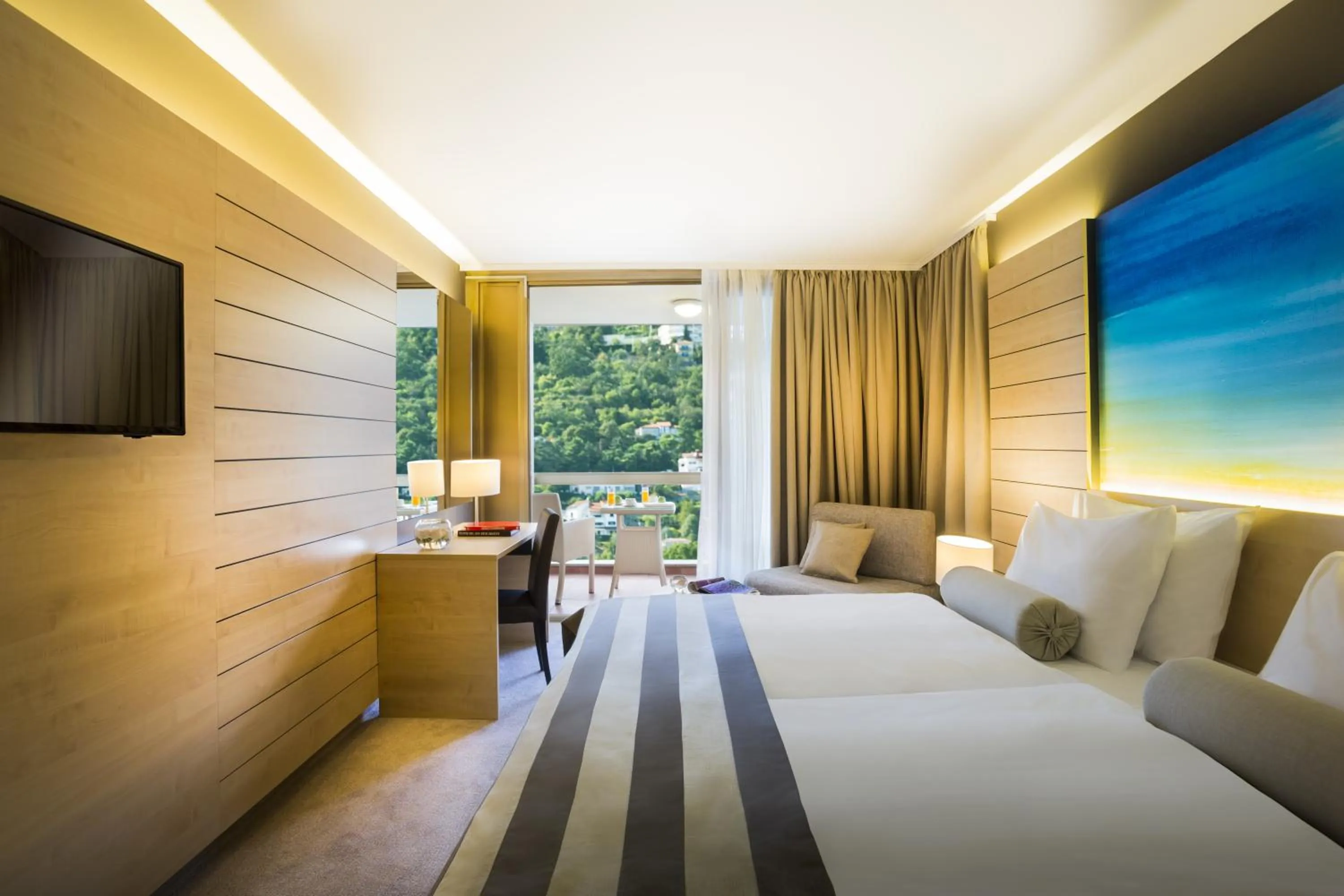 Bedroom, Bed in Hotel Excelsior - Liburnia