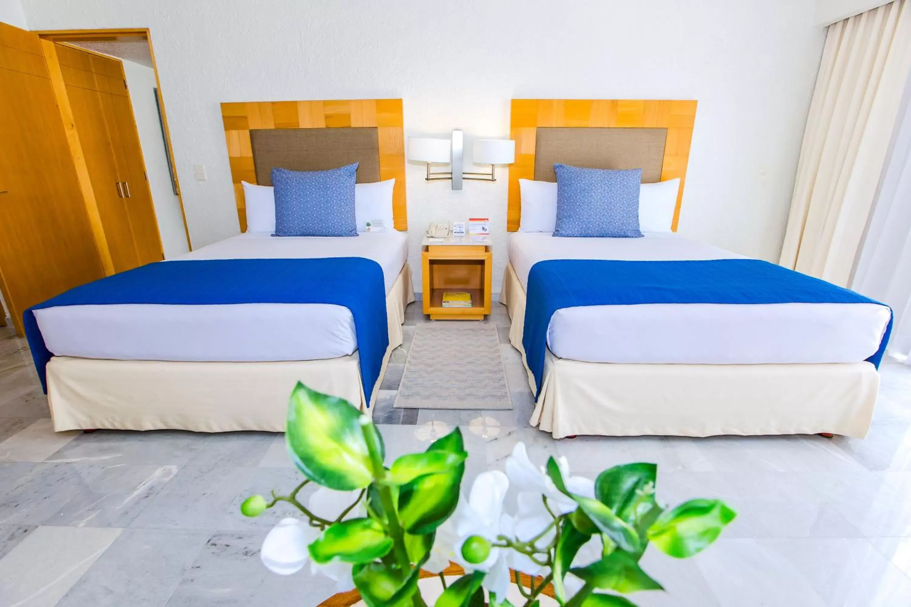 Bedroom, Bed in Park Royal Beach Cancun - All Inclusive
