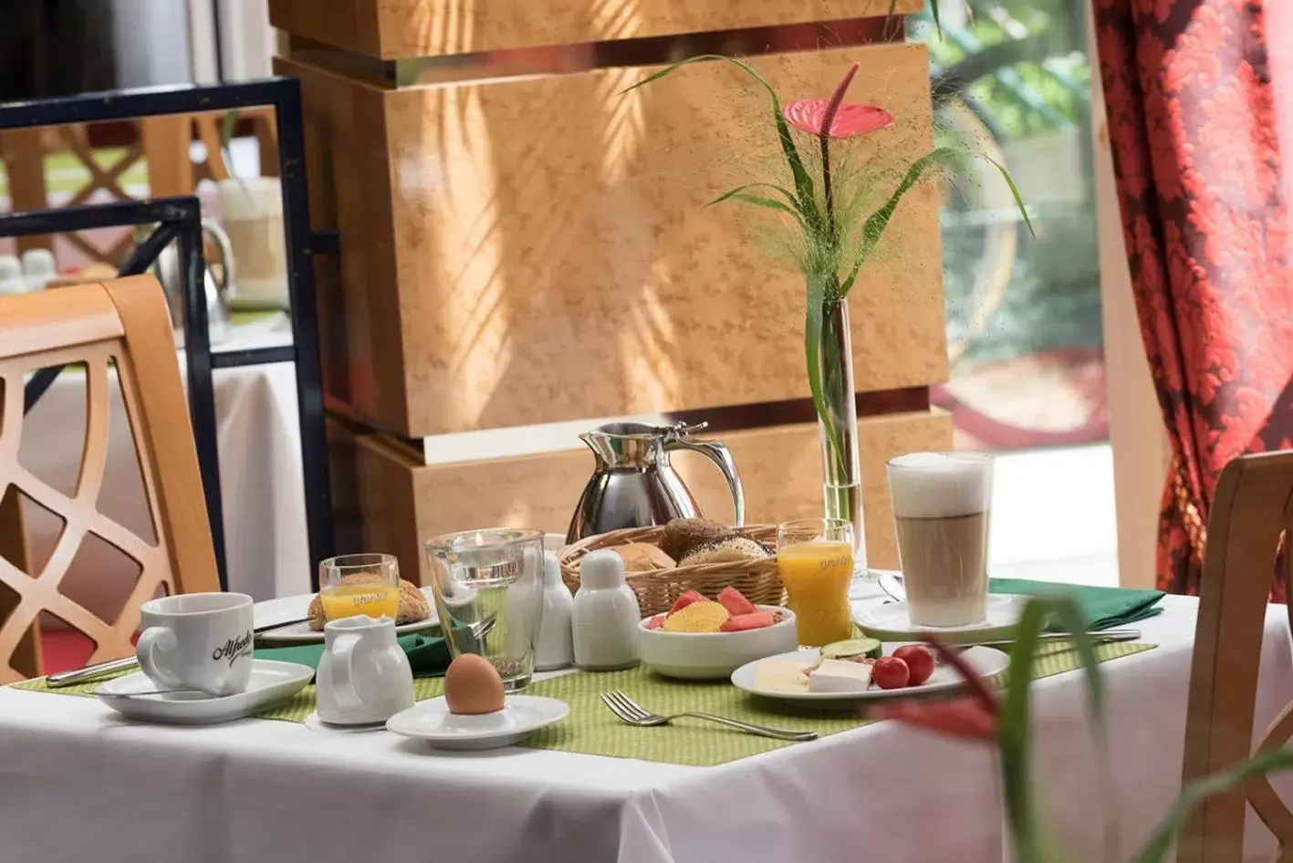 Buffet breakfast, Breakfast in Radisson Blu Hotel Halle-Merseburg