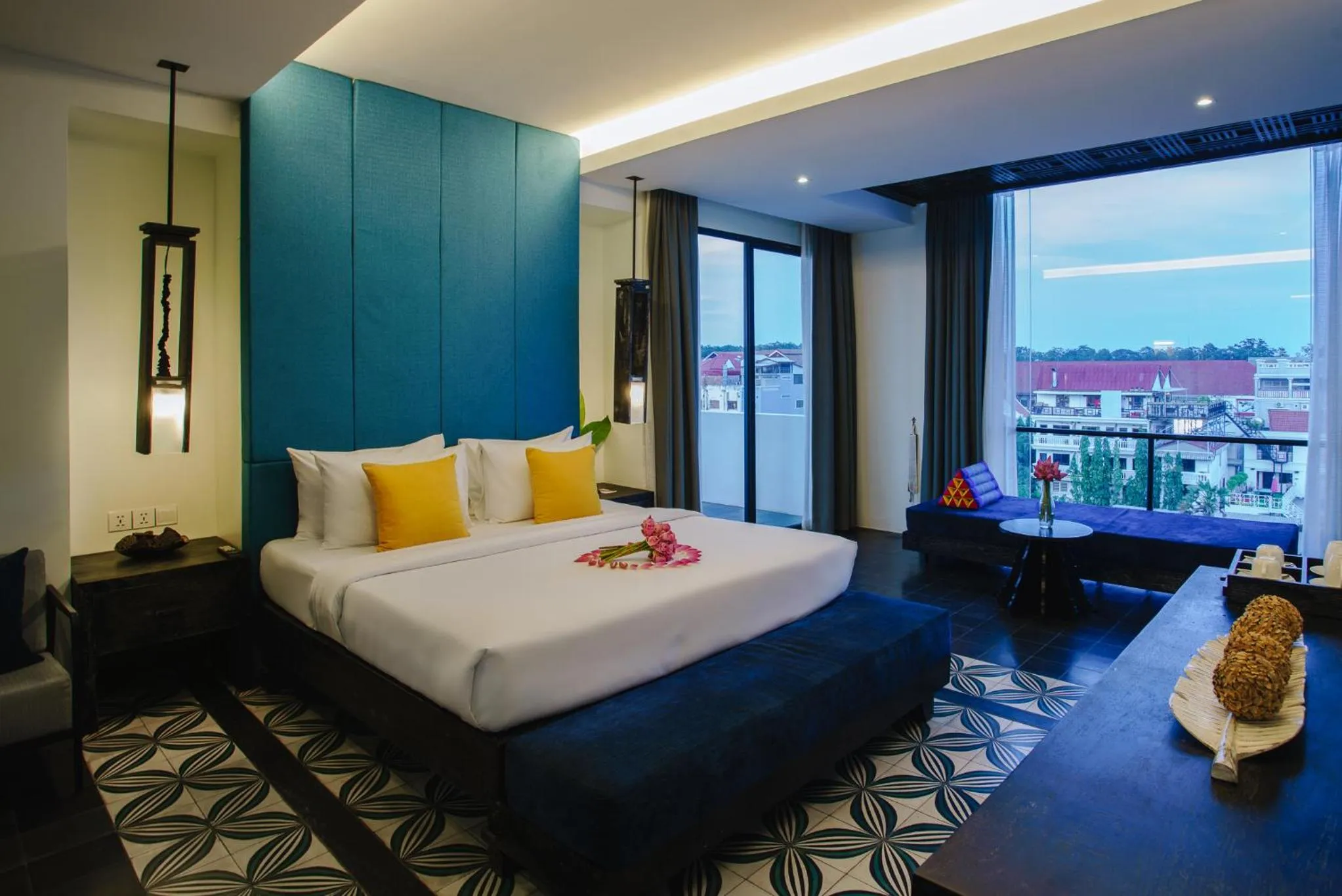 Photo of the whole room, Bed in Monthara Angkor Residence