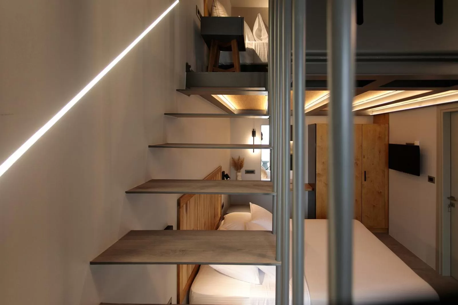 Bed, Bunk Bed in Makava Suites Naxos