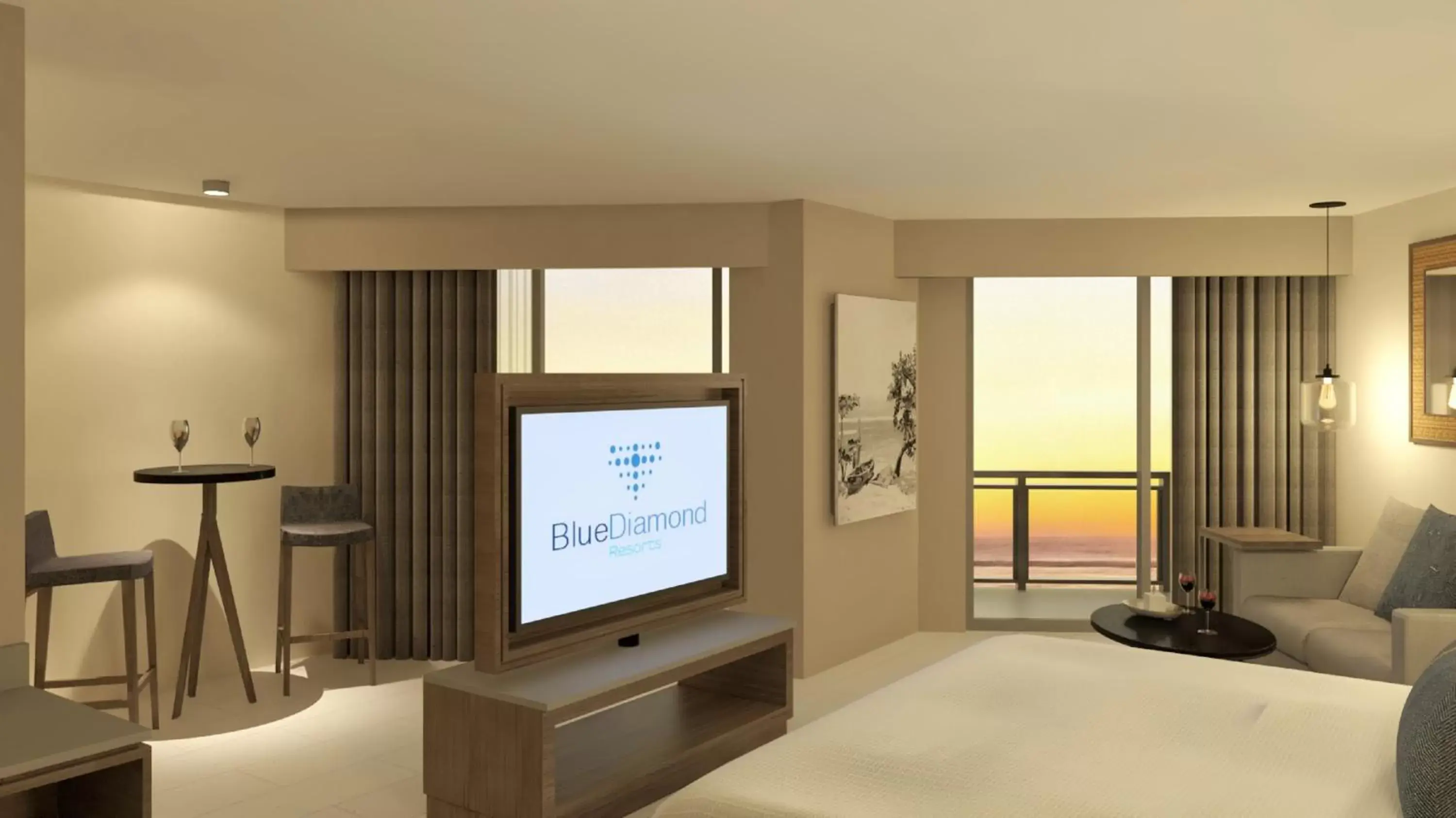 View (from property/room), TV/Entertainment Center in Hideaway at Royalton Blue Waters, An Autograph Collection all-Inclusive Resort - Adults Only
