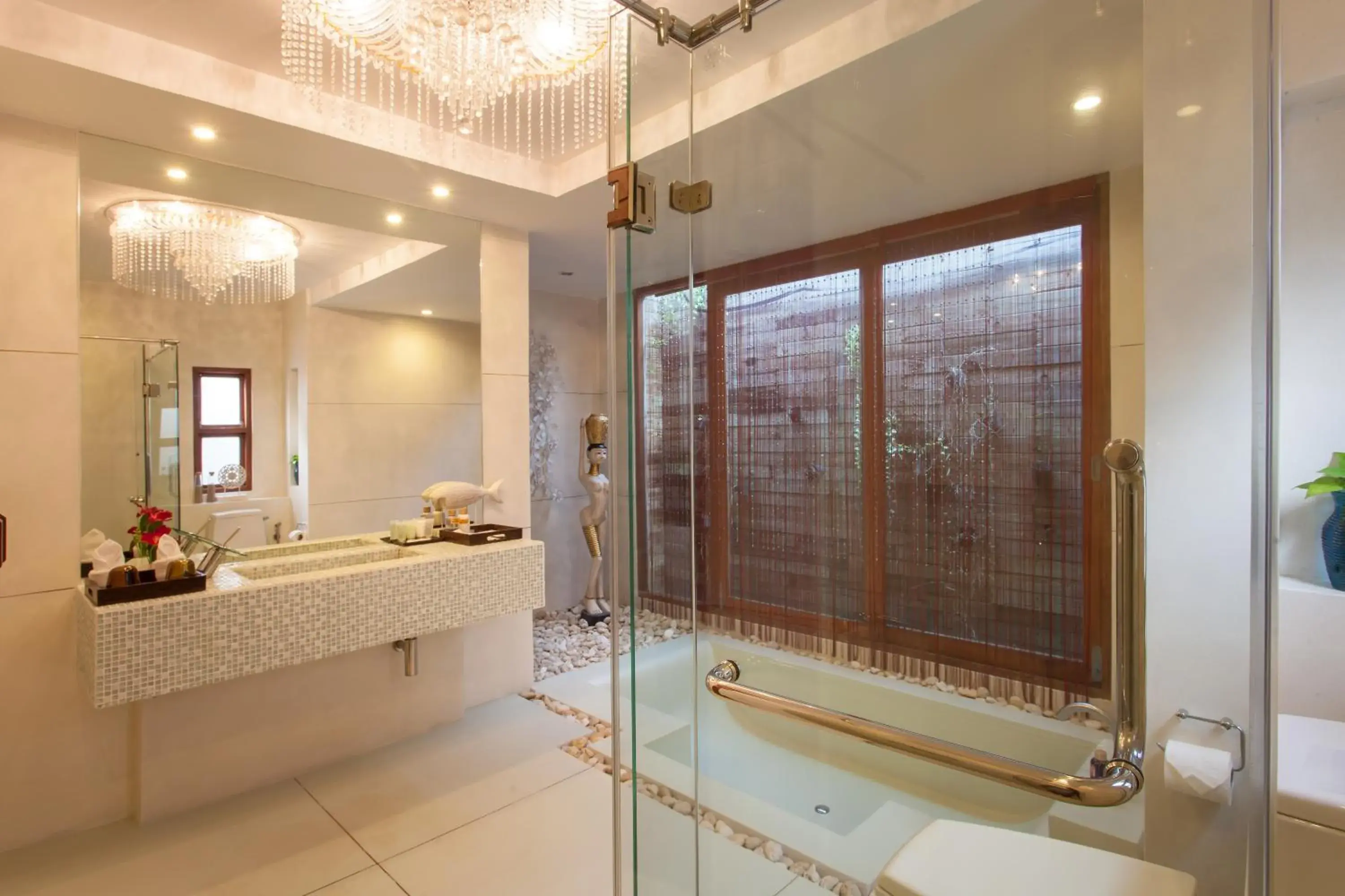 Shower, Bathroom in Tango Luxe Beach Villa, Koh Samui - SHA Extra Plus
