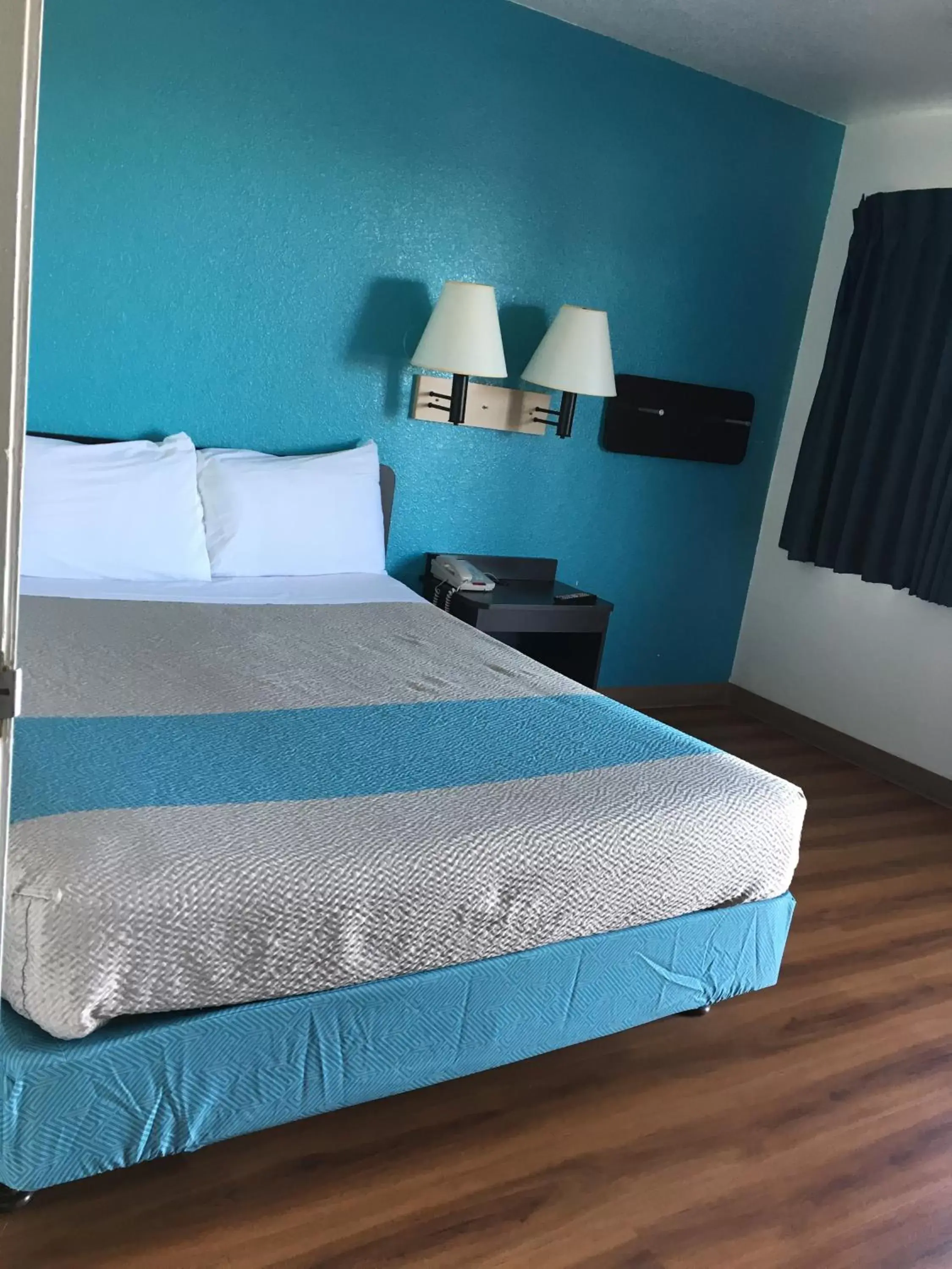 Bed in Motel 6-Tucumcari, NM