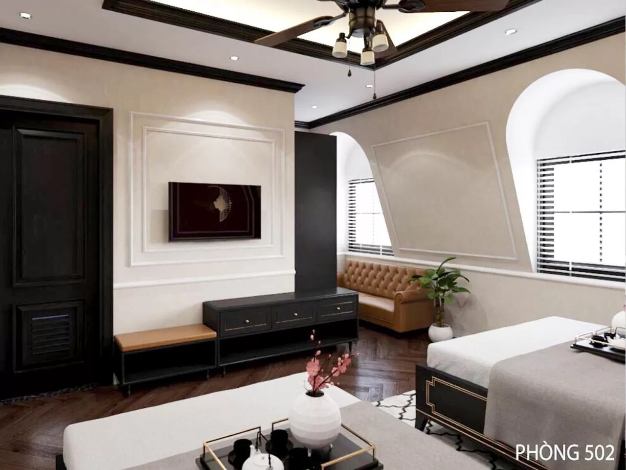 Seating area in Halong Lavender Hotel