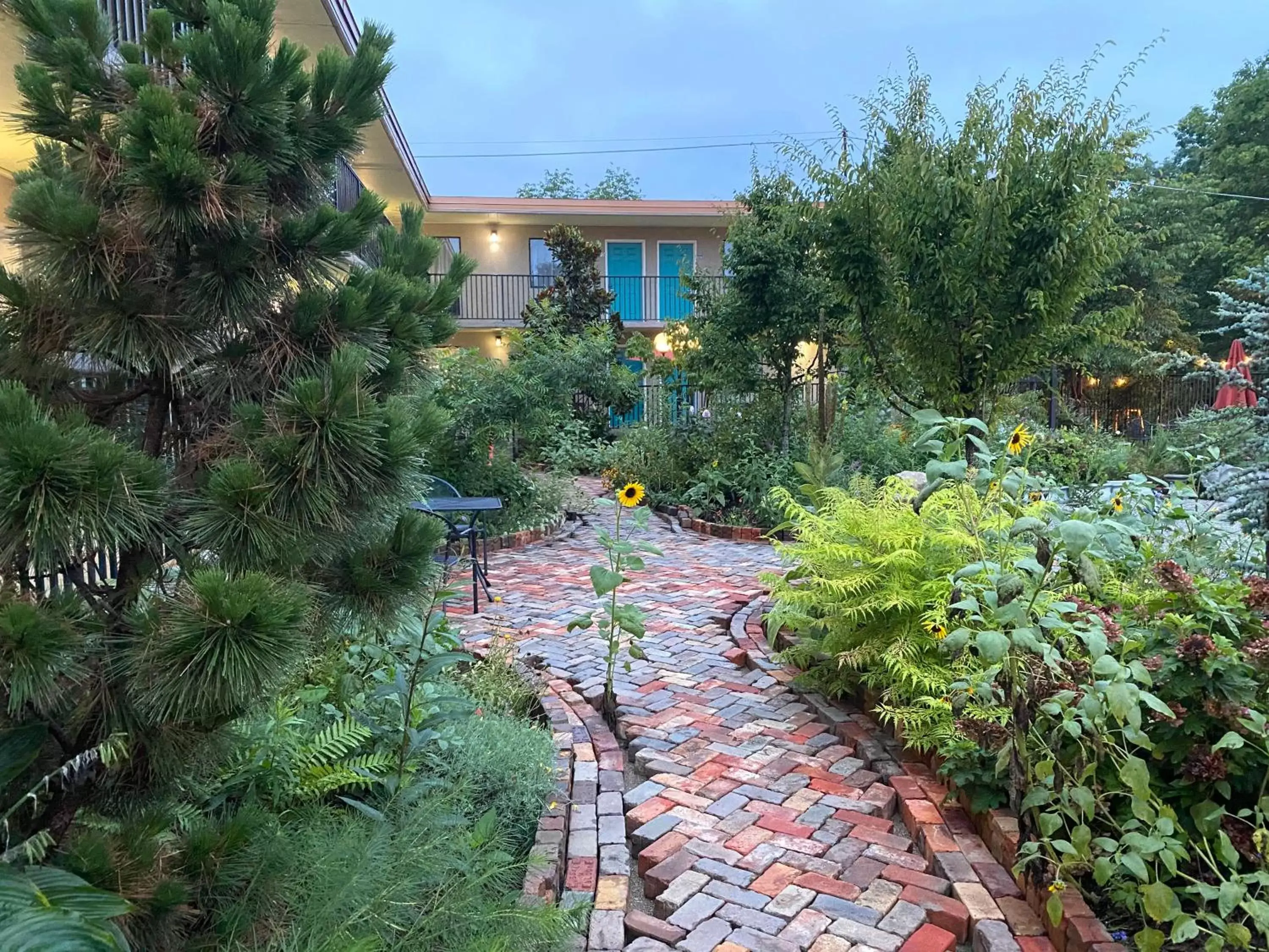 Patio, Property Building in Cascades Inn