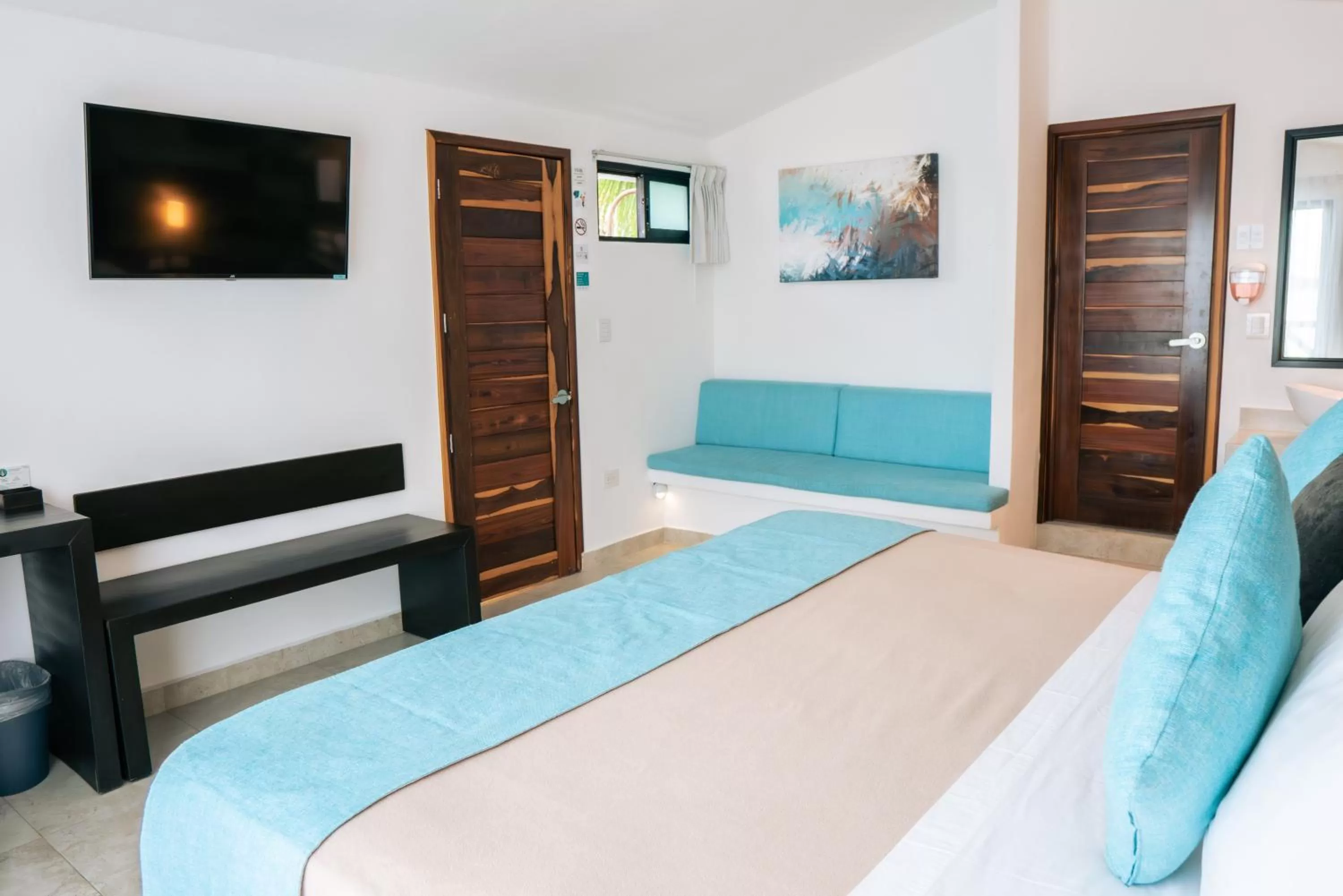 Bed in Hotel Aldea 19 Bacalar