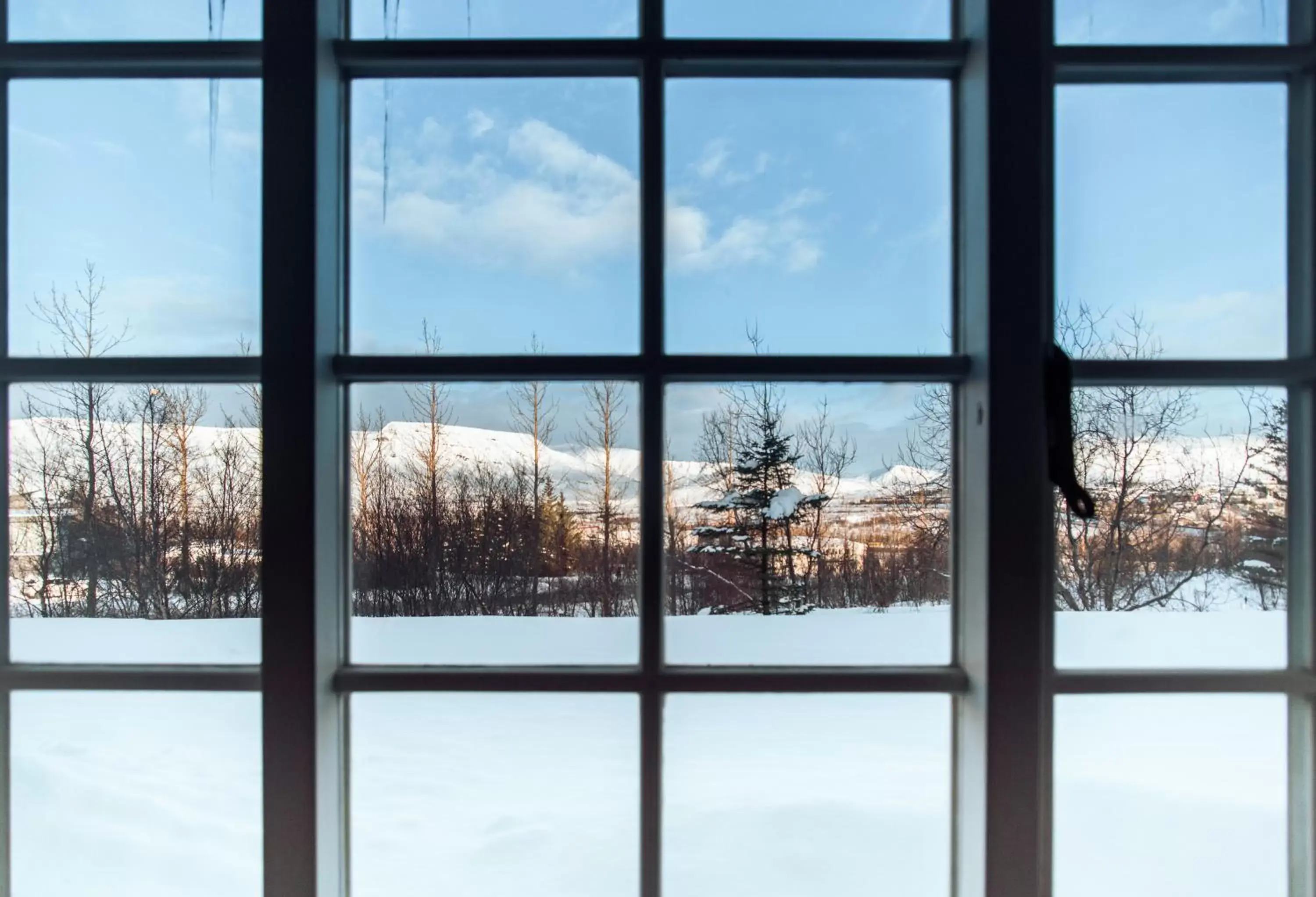 Mountain view in Hotel Laxnes Mountain view in Hotel Laxnes