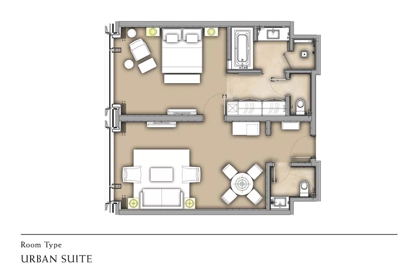 Floor plan in Pavilion Hotel Kuala Lumpur Managed by Banyan Tree
