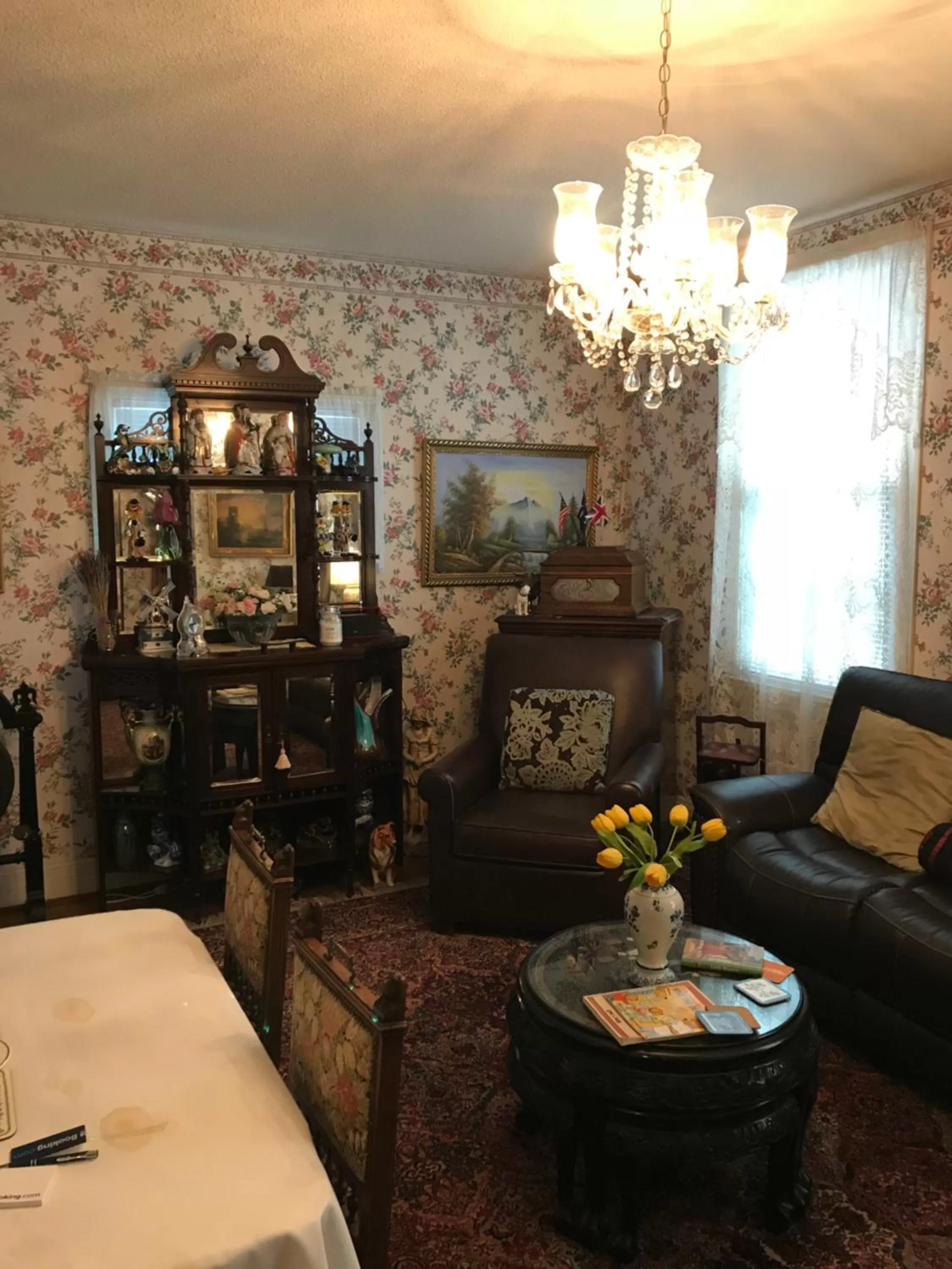 Communal lounge/ TV room in Rose Manor Bed & Breakfast