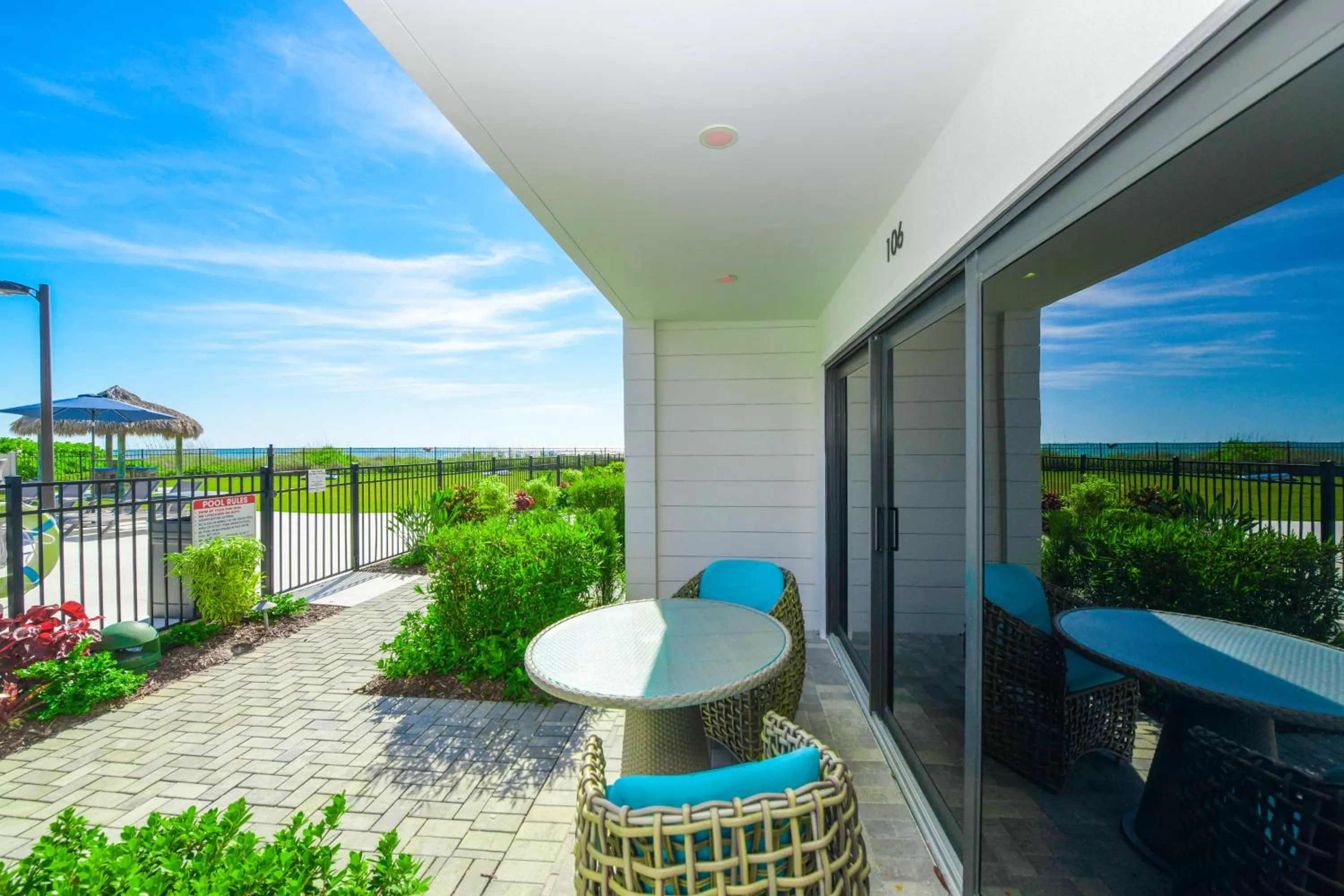 Patio in Anna Maria Beach Resort